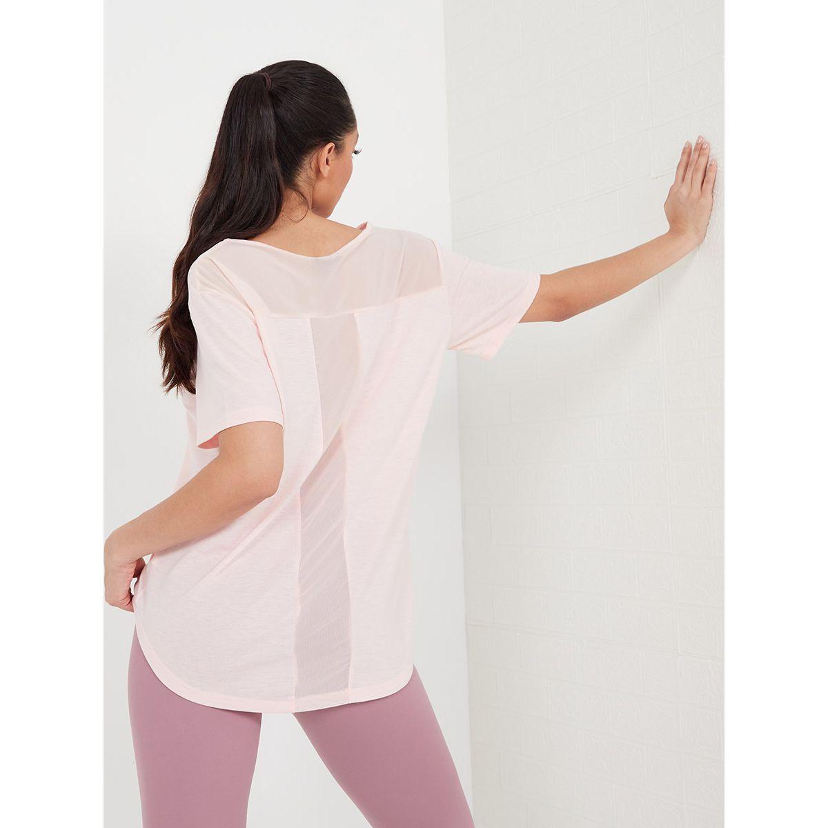 Styli T-Shaped Mesh Back Panel Active Top-women-clothing-sportswearandactivewear-tshirtsandvests-image-1