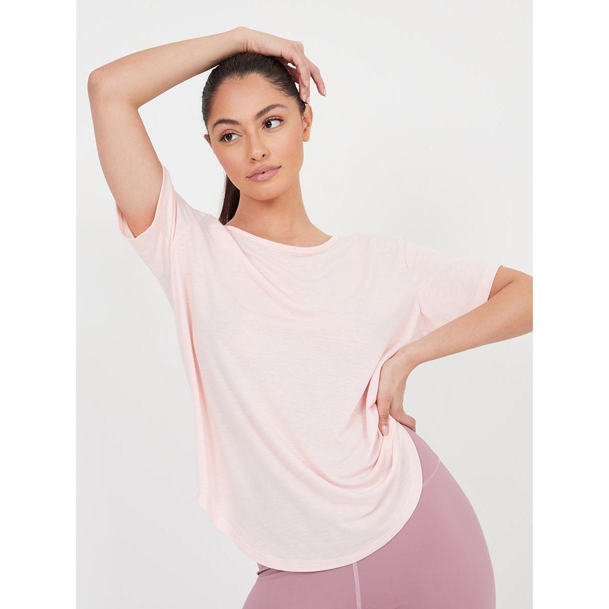 Styli T-Shaped Mesh Back Panel Active Top-women-clothing-sportswearandactivewear-tshirtsandvests-image-3