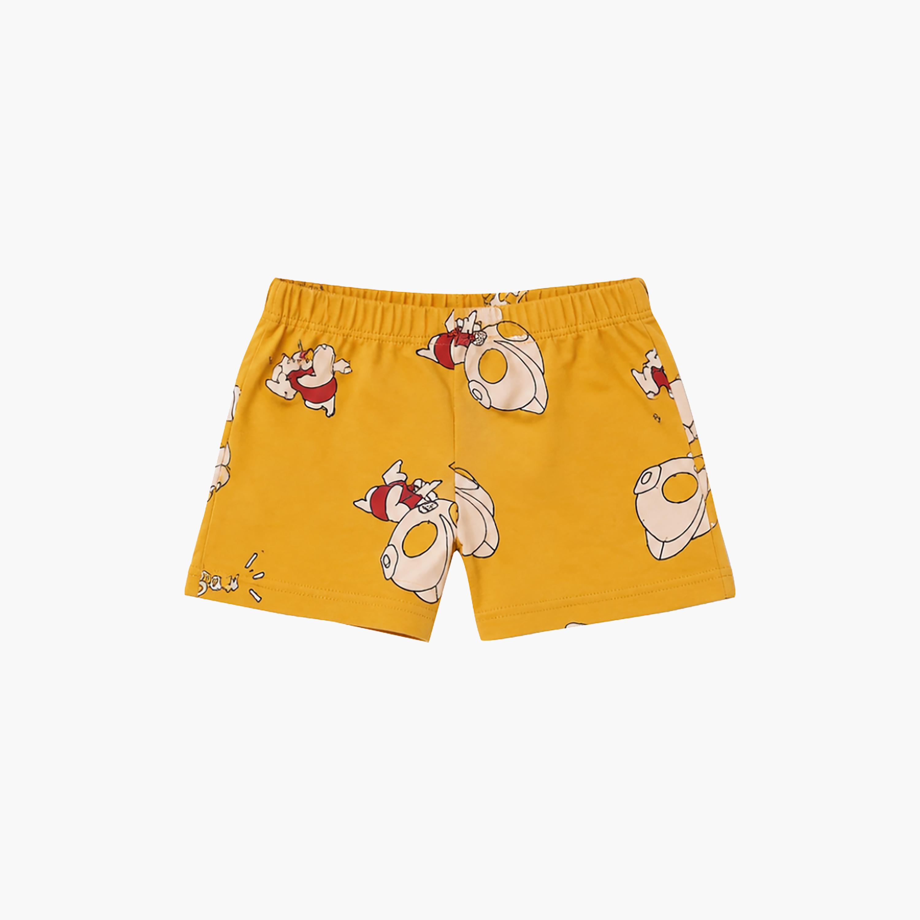 Babyqlo Rocket Print Short Sleeves T-Shirt & Shorts Co-ord Set-boys-clothing-setsandcoords-image-8