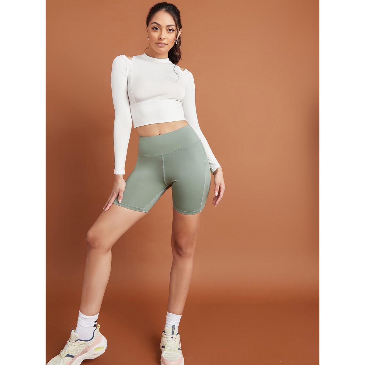 Styli Cut Out Shoulder Detail Long Sleeves Active Top-women-clothing-sportswearandactivewear-tshirtsandvests-image-2