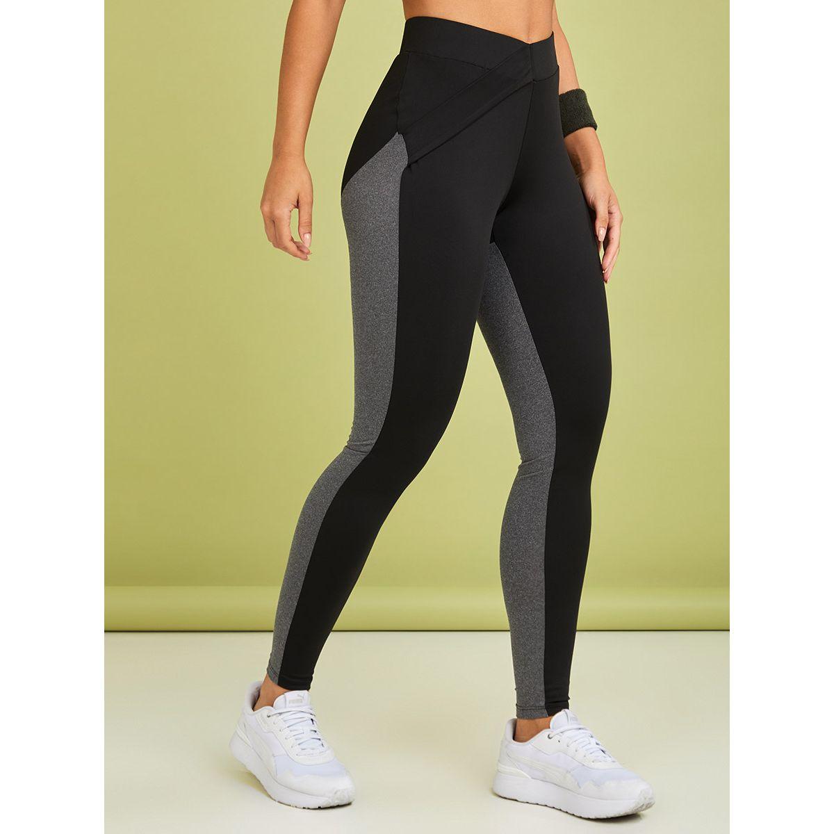 Styli Melange Detail Active Leggings-women-clothing-sportswearandactivewear-bottoms-image-2