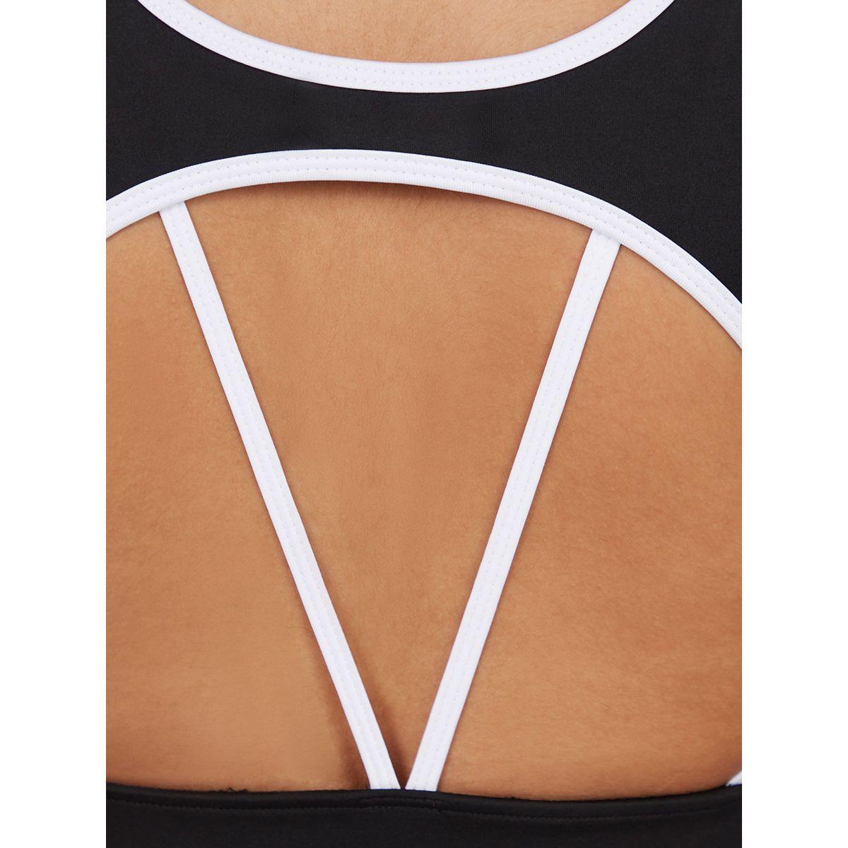 Styli Multi Strap Contrast Stitch Detail Sports Bra and Mesh Insert Leggings Active Set-women-clothing-sportswearandactivewear-trackpantsandtracksuits-image-4