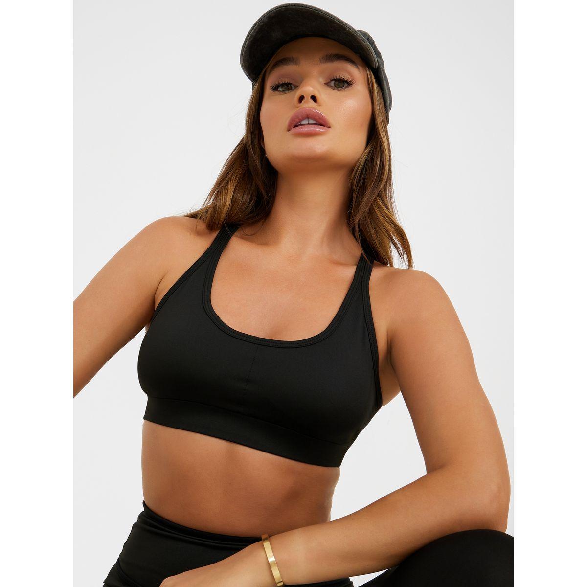 Styli Active Pack of 3 - Melange Open Twist Back Top Racerback Sports Bra and Active Legging Set-sports-women-clothing-trackpantsandtracksuits-image-4