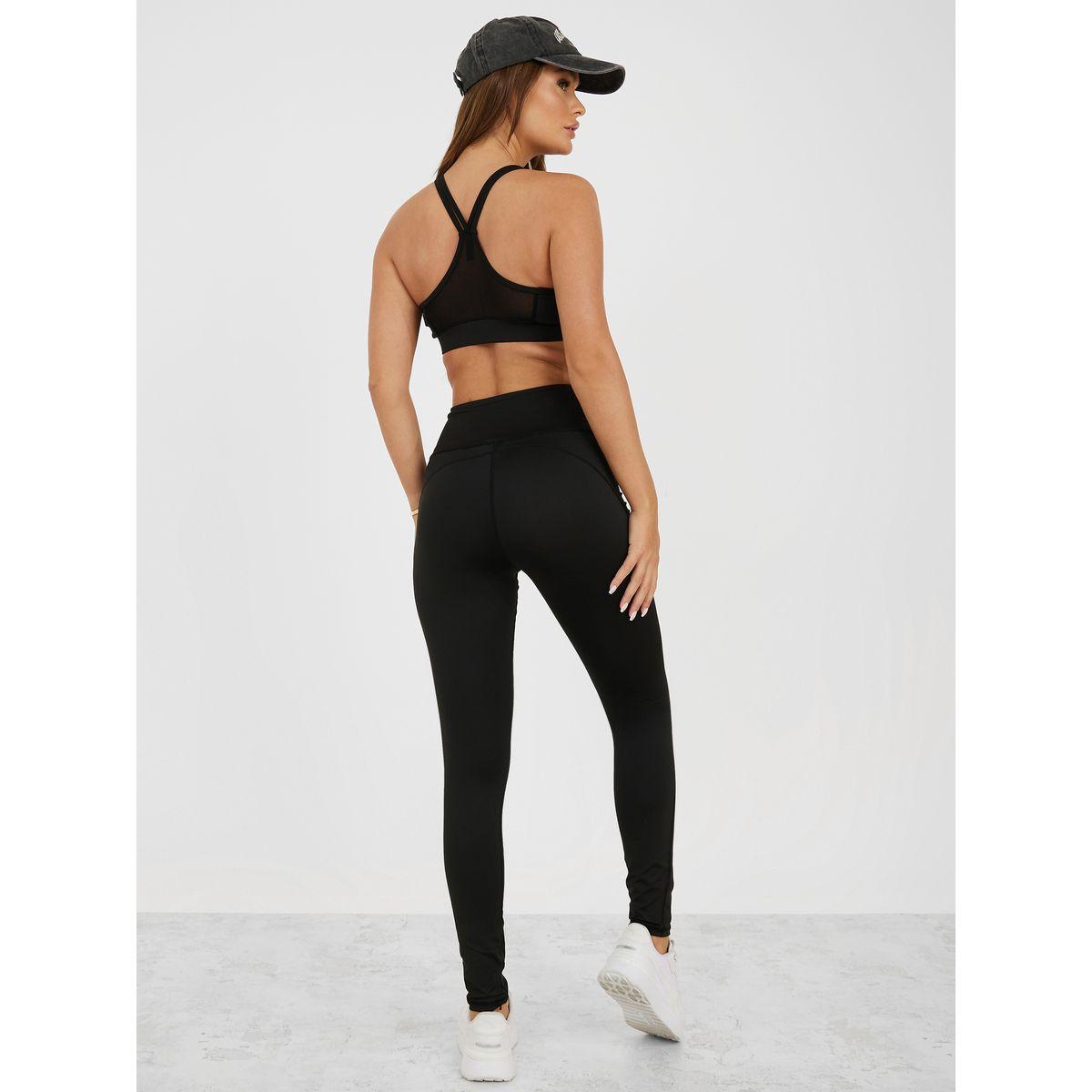 Styli Active Pack of 3 - Melange Open Twist Back Top Racerback Sports Bra and Active Legging Set-sports-women-clothing-trackpantsandtracksuits-image-7