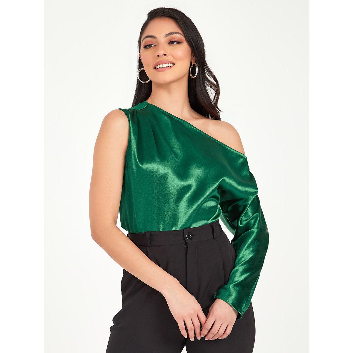 Styli One Shoulder Satin Drape Top-women-clothing-shirtsandblouses-blouses-image-1