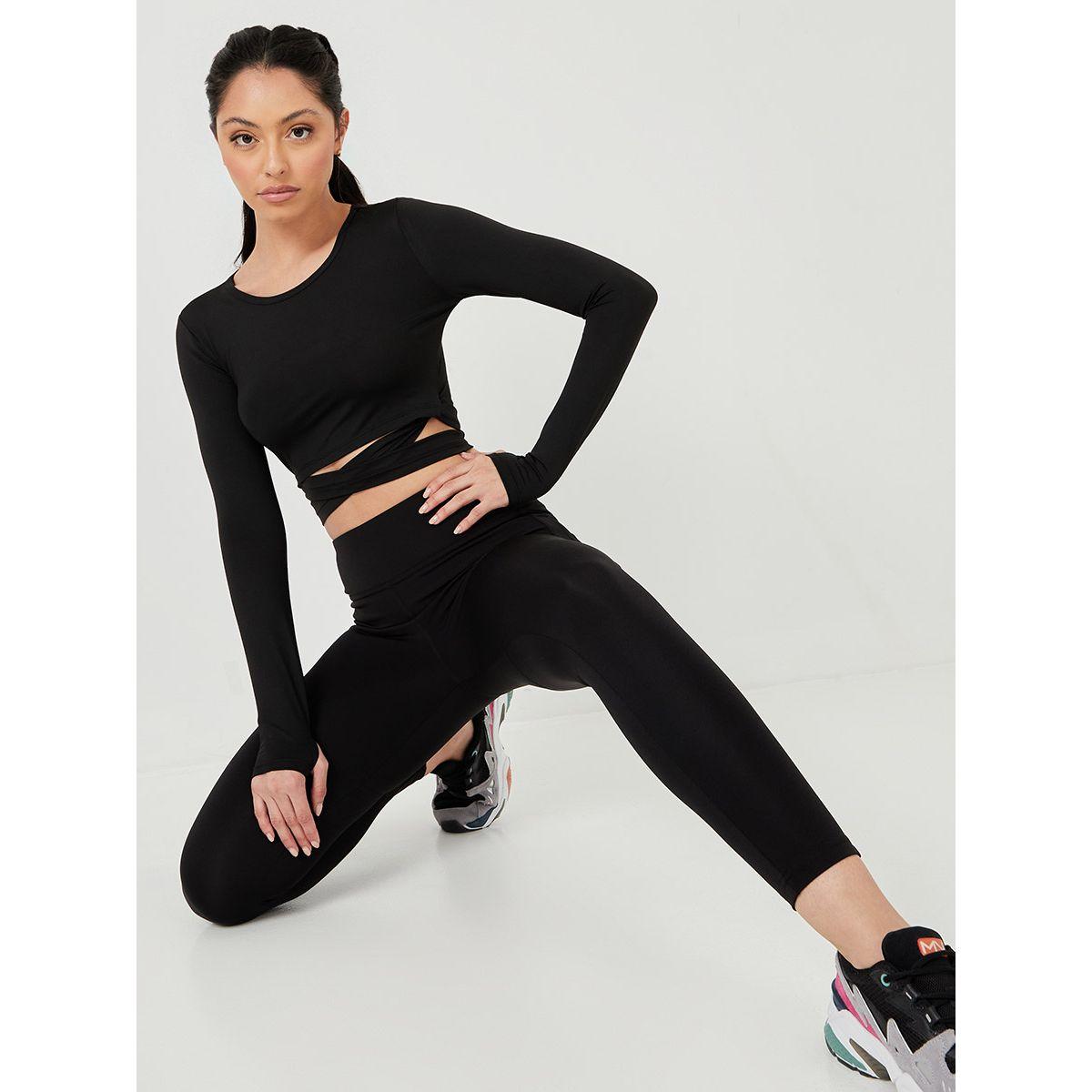 مجموعة من 3 ( ليقنز + بلوزة + صدرية رياضية ) من ستايلي-sports-women-clothing-trackpantsandtracksuits-image-10