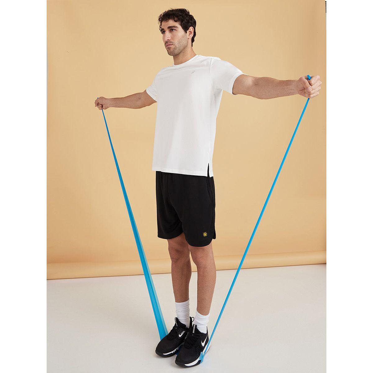 Styli Solid Active Shorts with Drawstring Waist-men-clothing-sportswearandactivewear-bottoms-image-2