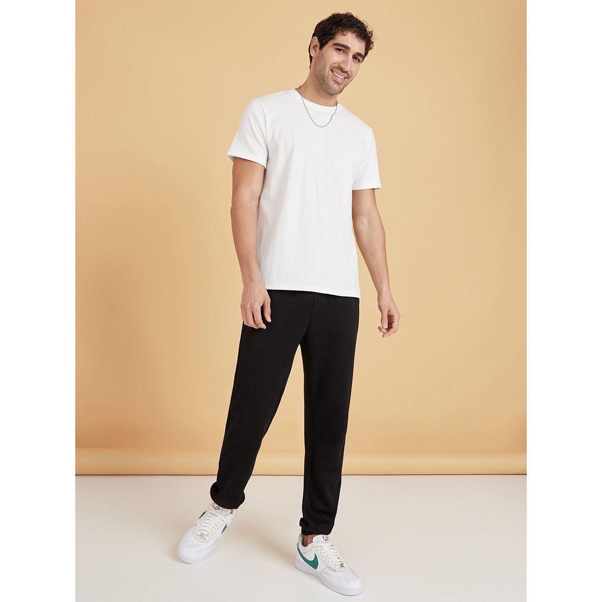 Styli Elasticated Waist Regular Fit Jog Pants with Faux Fly and Cuffed Hem-men-clothing-bottoms-joggers-image-3