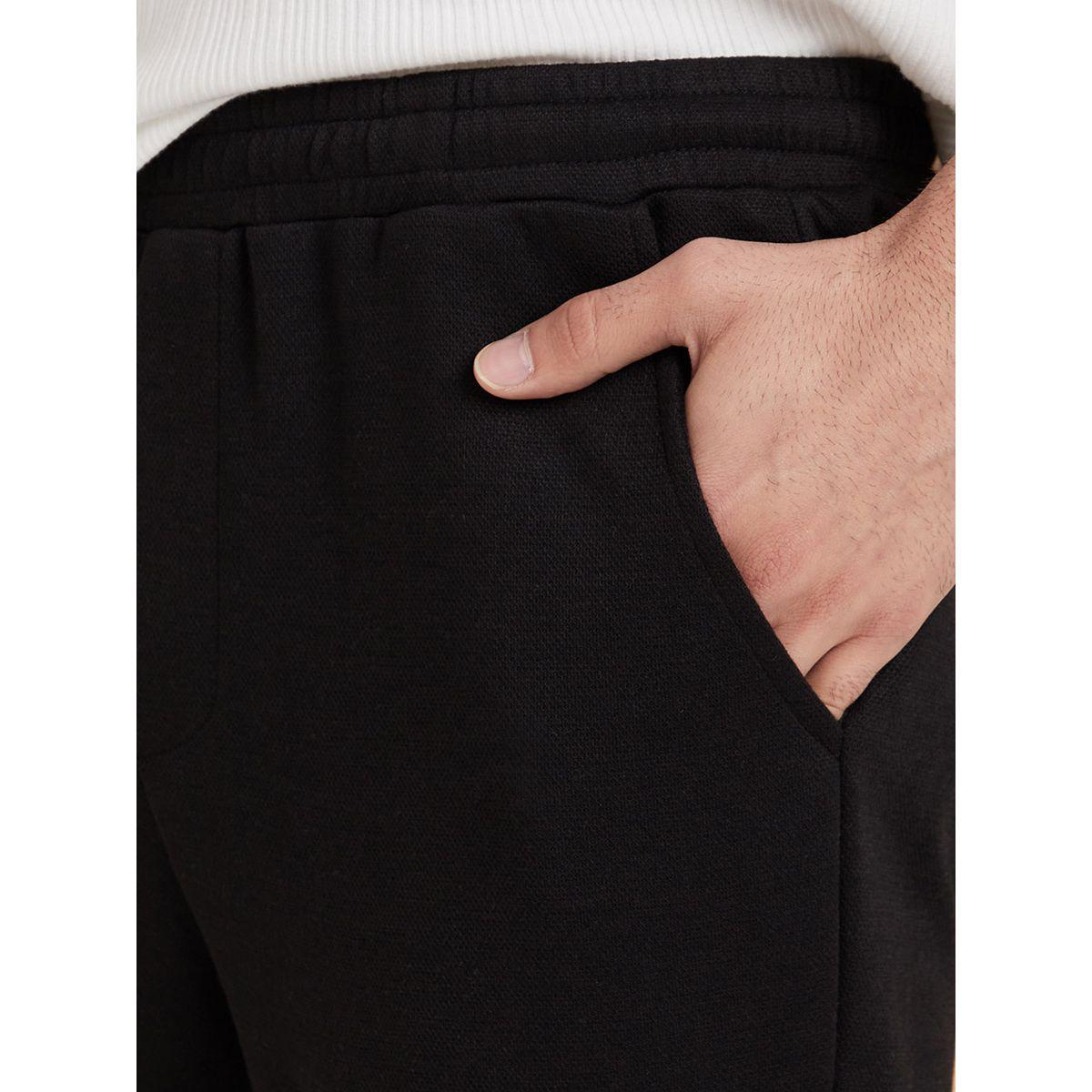 Styli Elasticated Waist Regular Fit Jog Pants with Faux Fly and Cuffed Hem-men-clothing-bottoms-joggers-image-4