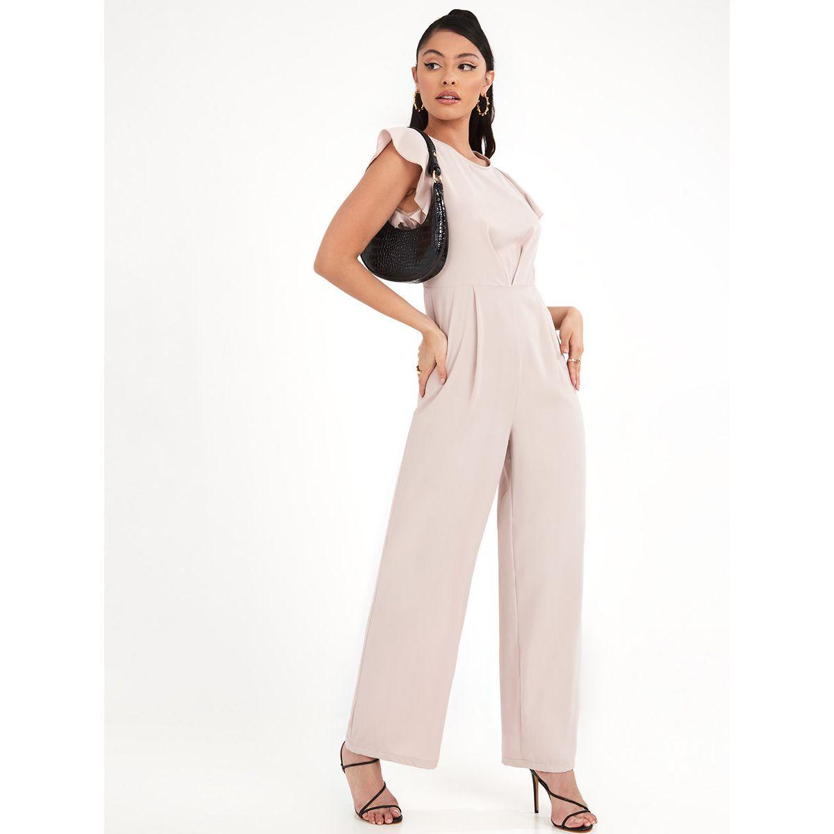 جمبسوت بقصة واسعة وكشكش من ريد تايب-women-clothing-jumpsuits-image-2