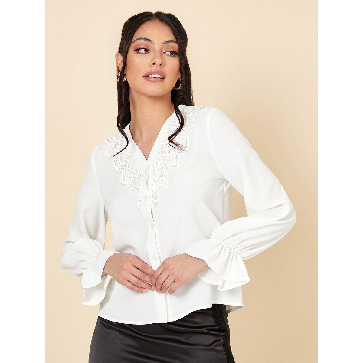 بلوزة بتداخلات دانتيل واكمام طويلة من ريد تايب-women-clothing-shirtsandblouses-blouses-image-3