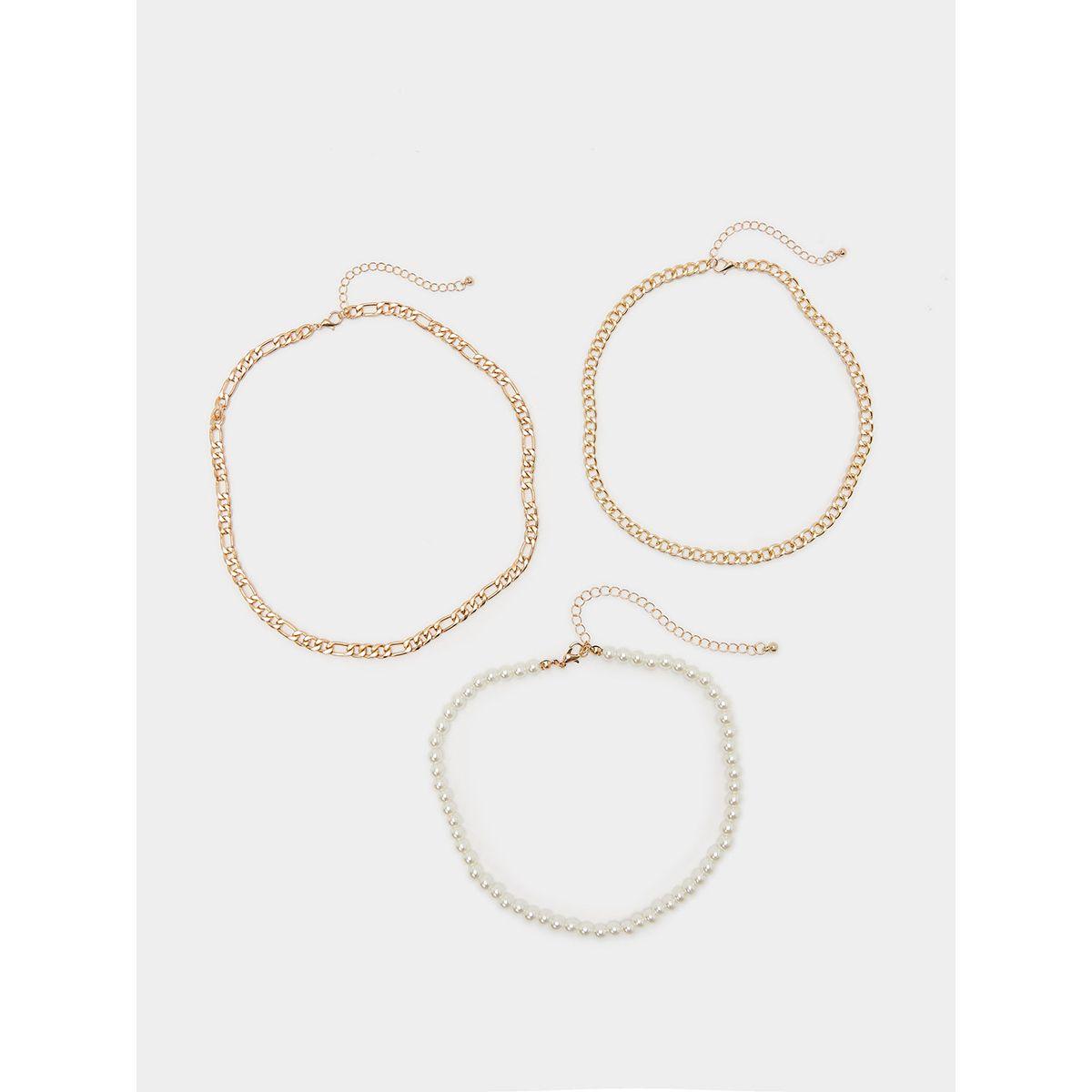 Styli Set of 3 - Chain Detailed Necklace-women-watchesandjewellery-jewellery-necklacesandpendants-image-3