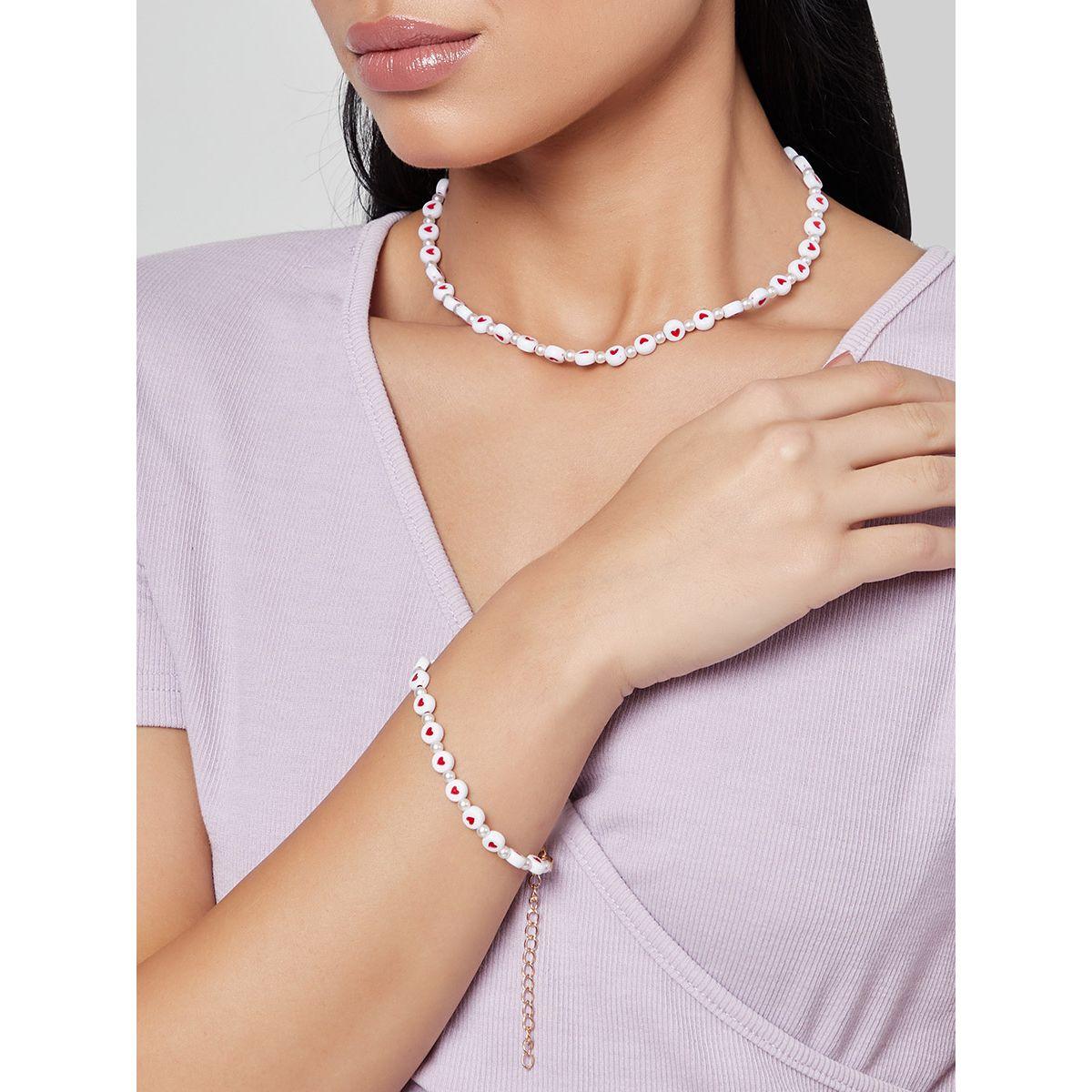 مجموعة من 2 ( عقد + سوار يد ) من ستايلي-women-watchesandjewellery-jewellery-jewellerysets-image-1