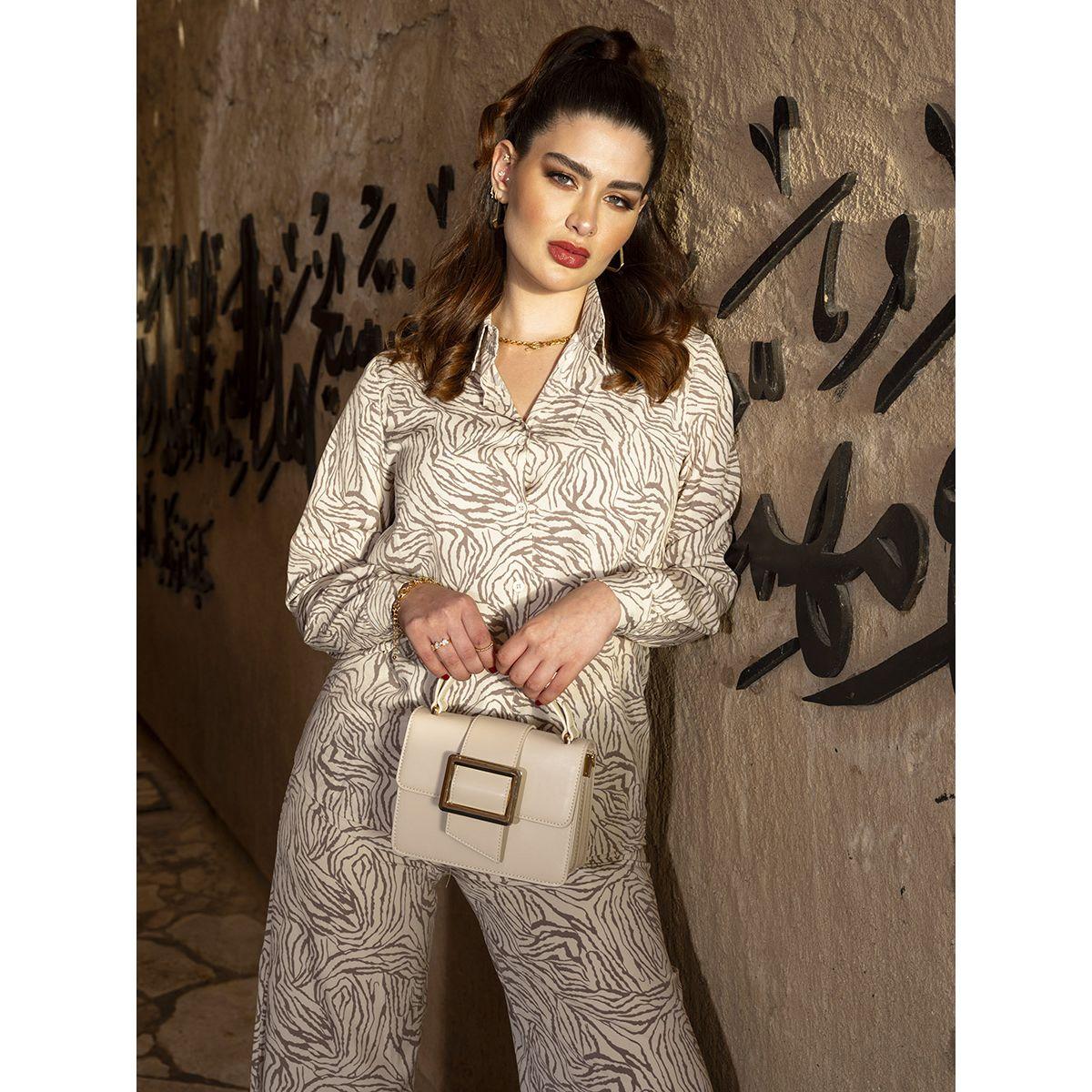 طقم منسق من ( بلوزة + بنطال ) من ستايلي-women-clothing-coordsets-image-9