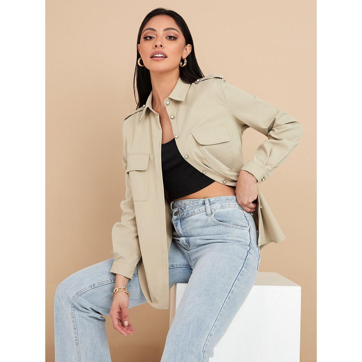 بلوزة بقصة عالية واكمام طويلة-women-clothing-shirtsandblouses-shirts-image-1