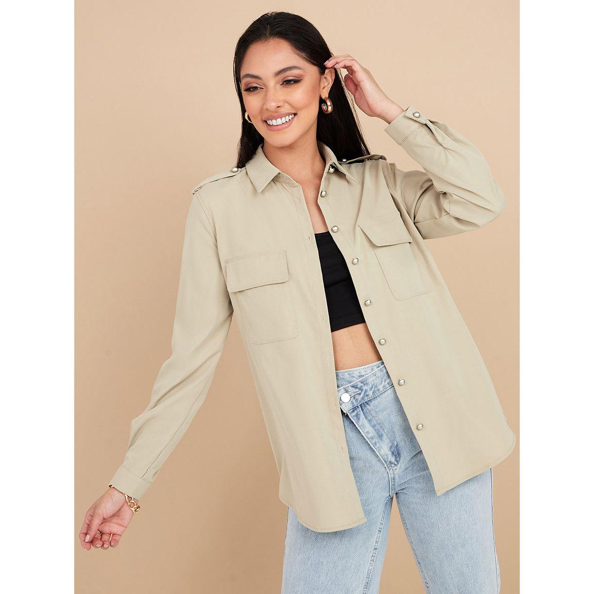بلوزة بقصة عالية واكمام طويلة-women-clothing-shirtsandblouses-shirts-image-3