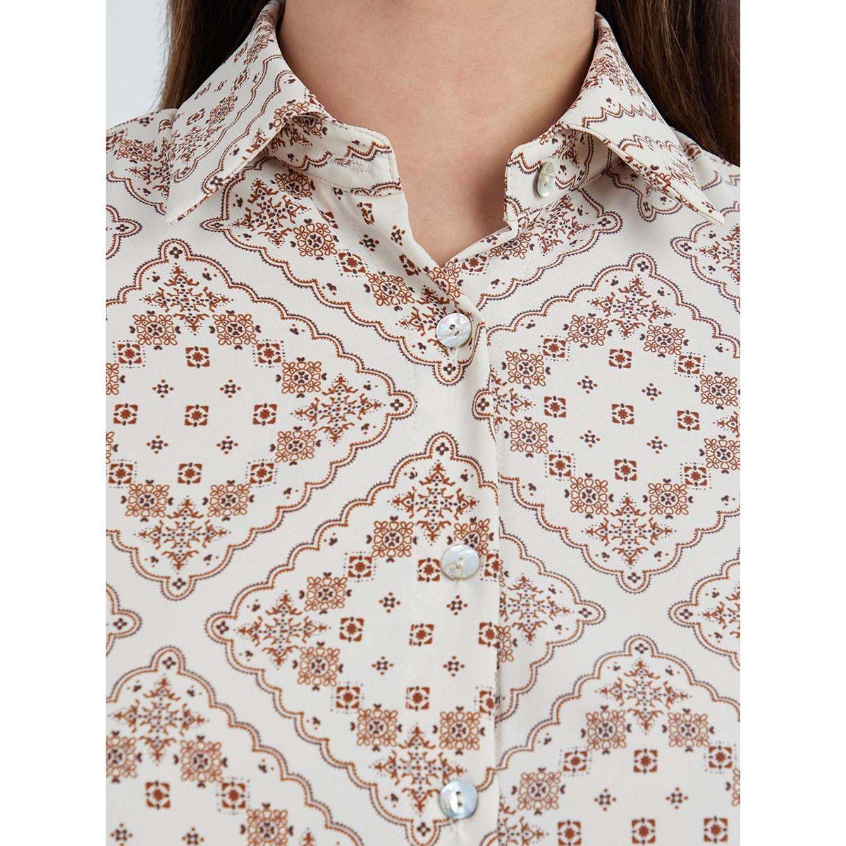 بلوزة مطبعة بطبعات صغيرة من ريد تايب-women-clothing-shirtsandblouses-shirts-image-2