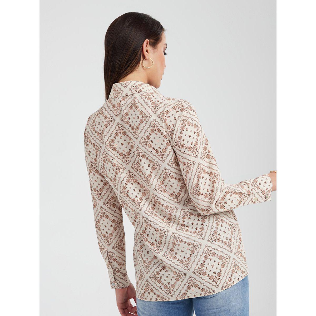 بلوزة مطبعة بطبعات صغيرة من ريد تايب-women-clothing-shirtsandblouses-shirts-image-1