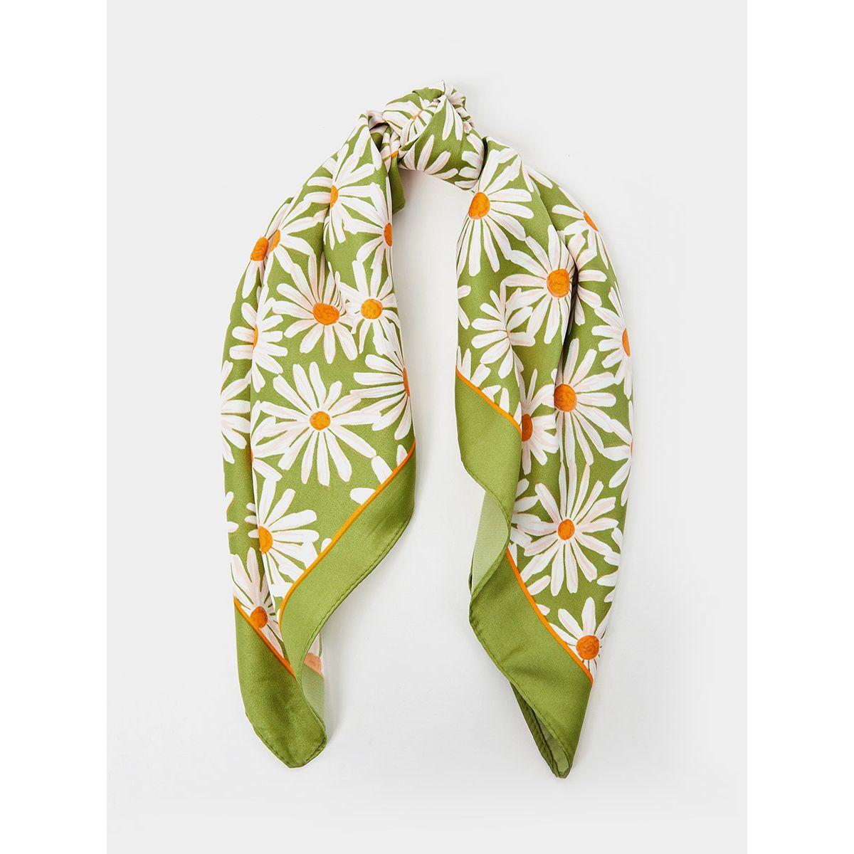 Styli Daisy Print Scarf-women-winterwear-scarves-image-2