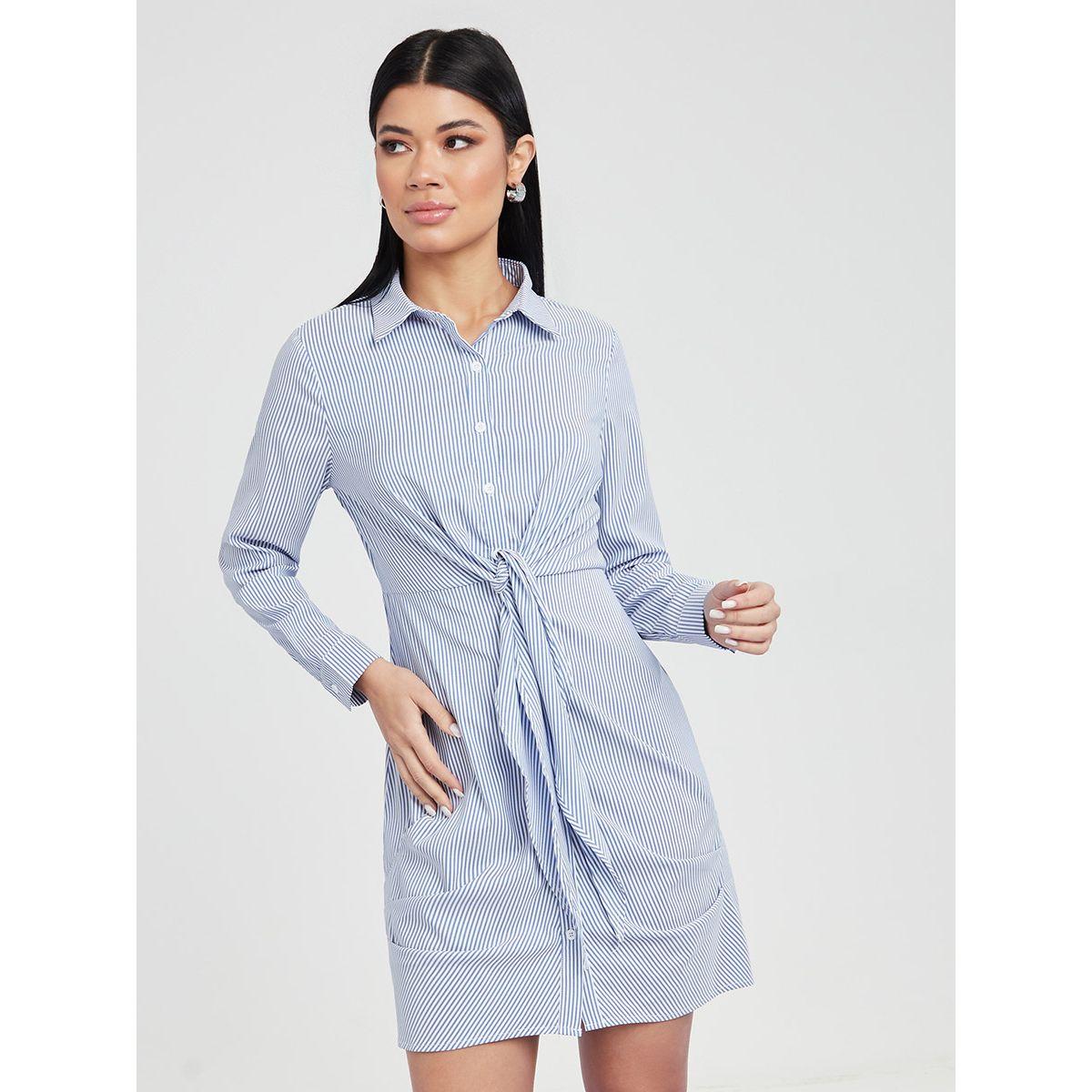 فستان ميدي مخطط باكمام طويلة من ريد تايب-women-clothing-dresses-image-2