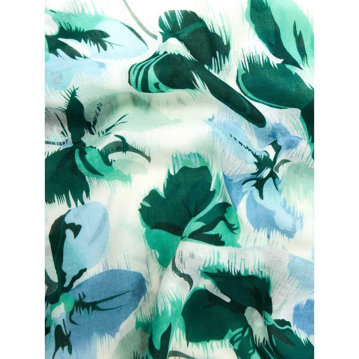 Styli Floral Print Scarf with Tassel-women-winterwear-scarves-image-2