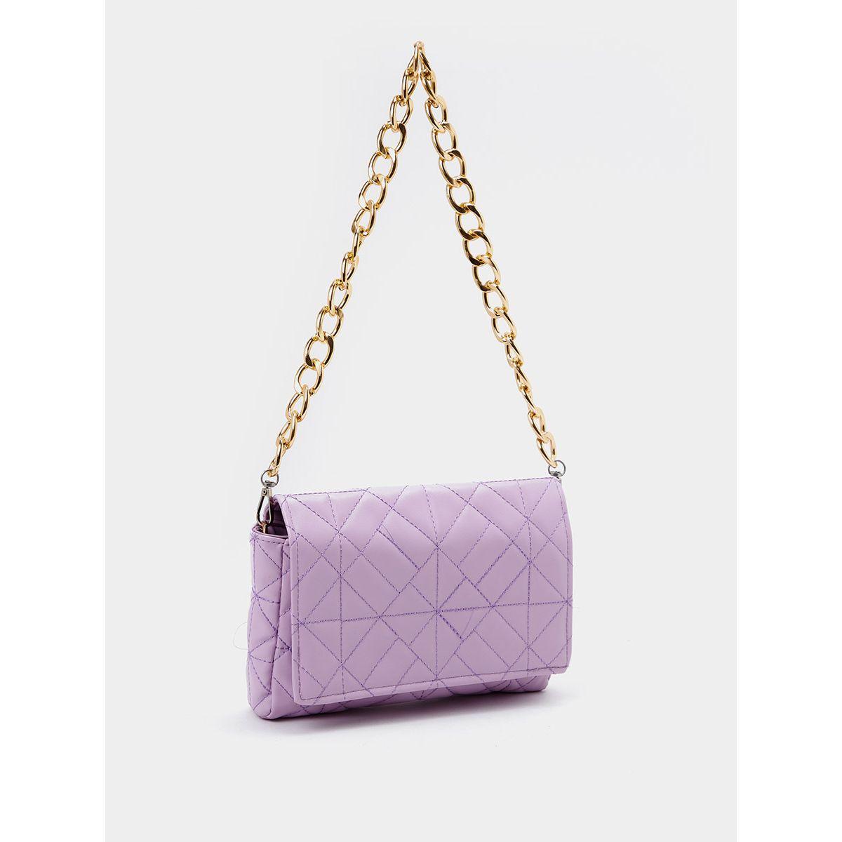 Styli Patterned Flap Crossbody Bag with Chain Strap-women-bagsandwallets-handbags-image-1