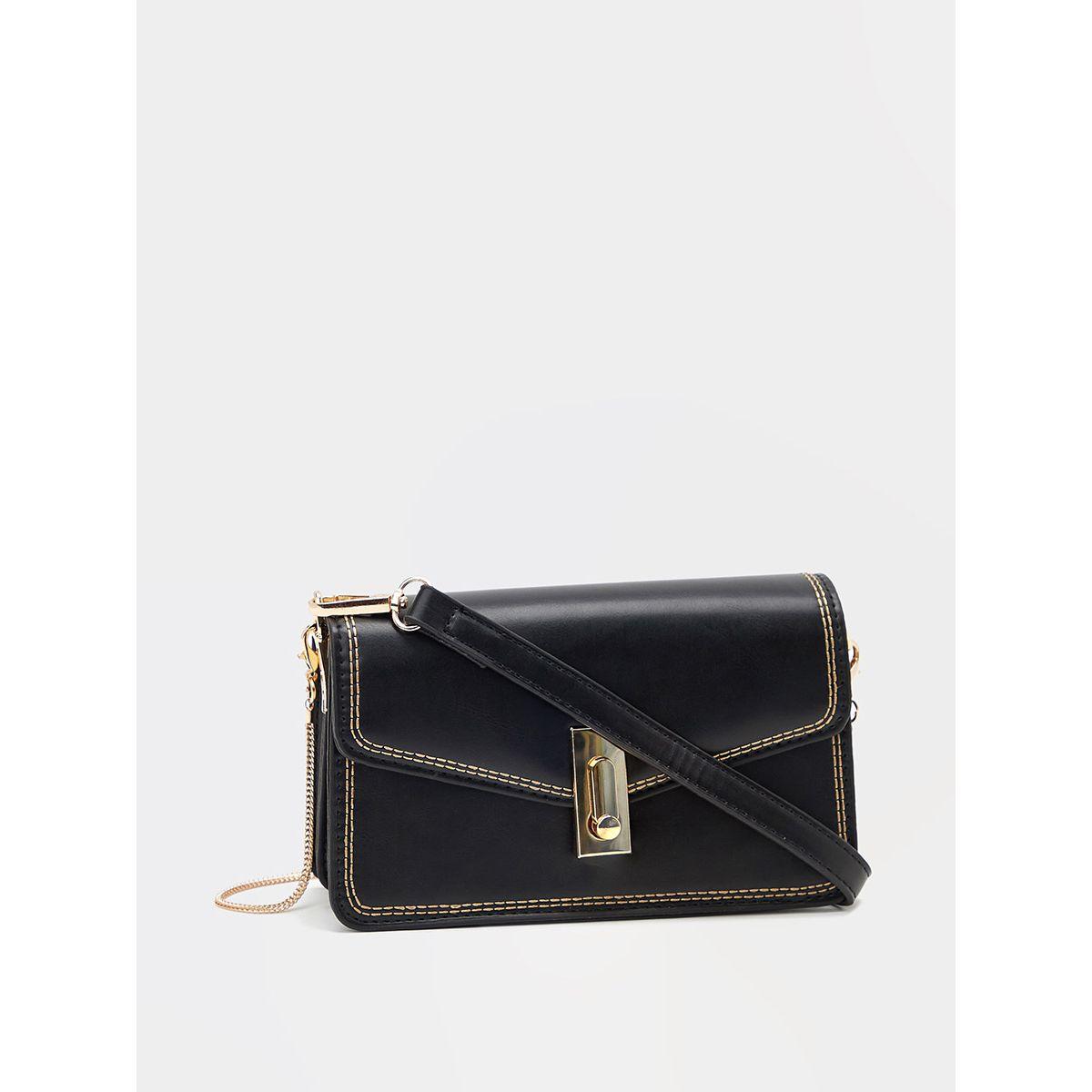 Styli Stiched Gold Detailed Crossbody Bag-women-bagsandwallets-handbags-image-1