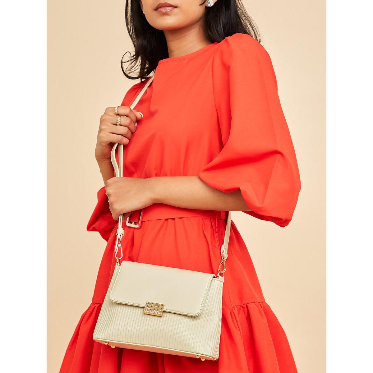 Styli Ribbon Chain Strap Detail Flap Shoulder Bag-women-bagsandwallets-handbags-image-2