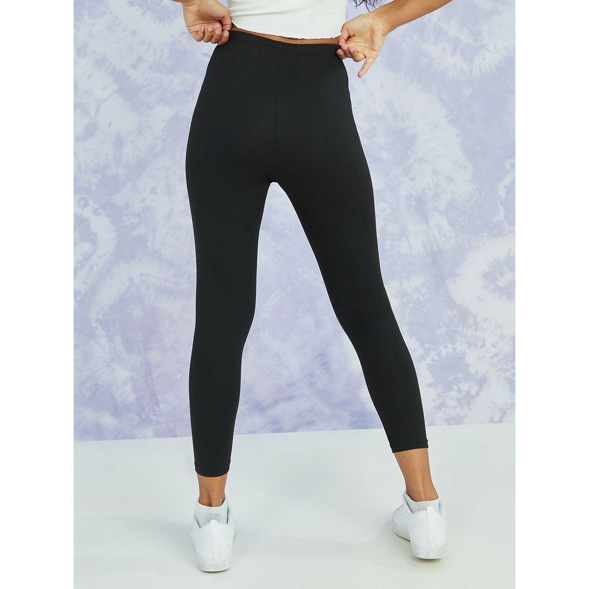 Styli Solid 3/4th Leggings-women-clothing-bottoms-leggings-image-4