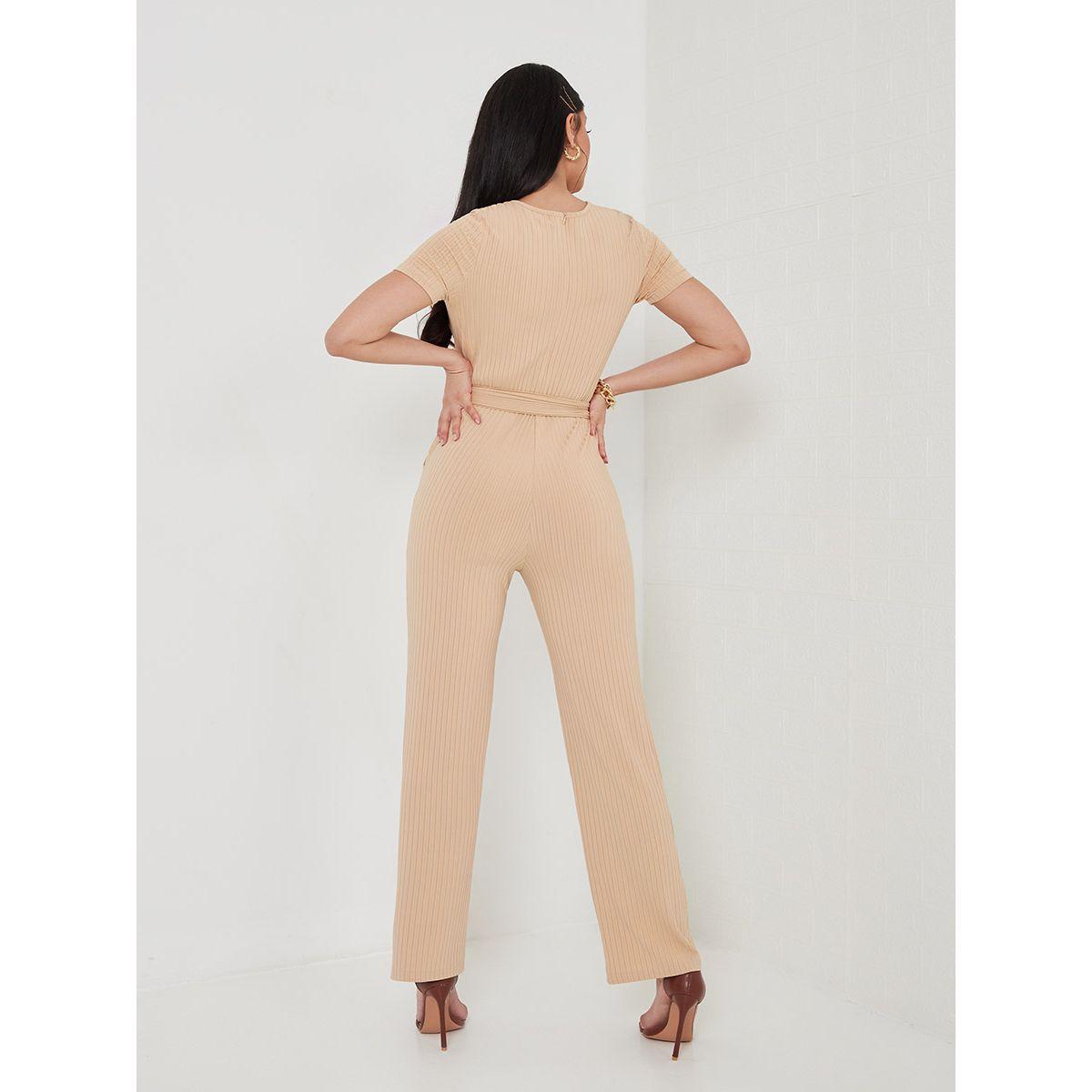 جمبسوت مضلع باكمام قصيرة من ريد تايب-women-clothing-jumpsuits-image-5