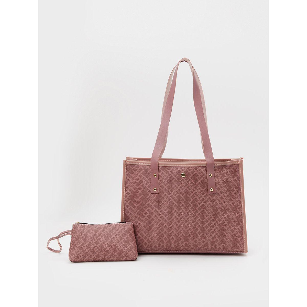 Styli Pattern Design Shoulder Bag with Inner Pouch-women-bagsandwallets-handbags-image-1