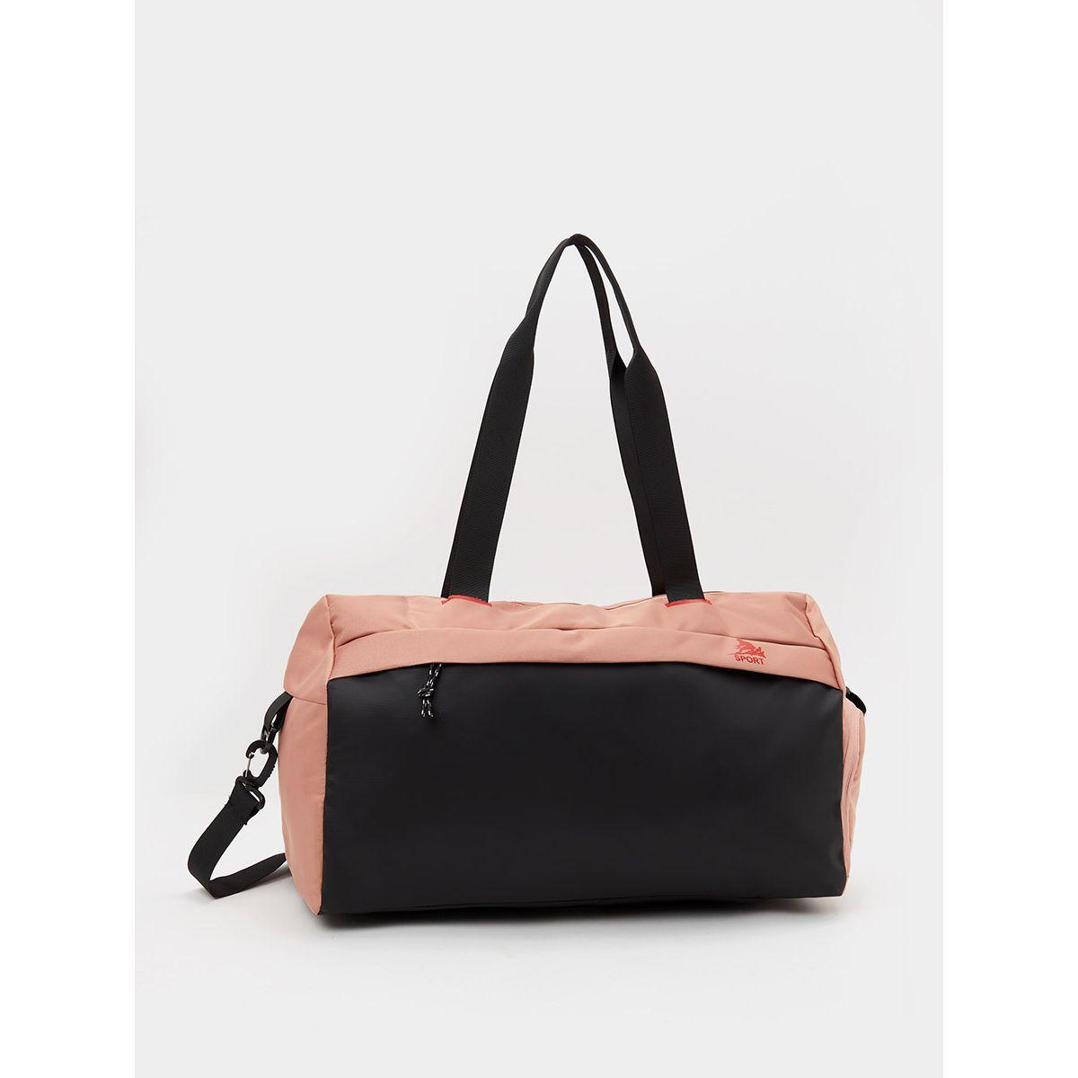 Styli Colorblock Sports Bag with Shoe Compartment-women-bagsandwallets-handbags-image-1