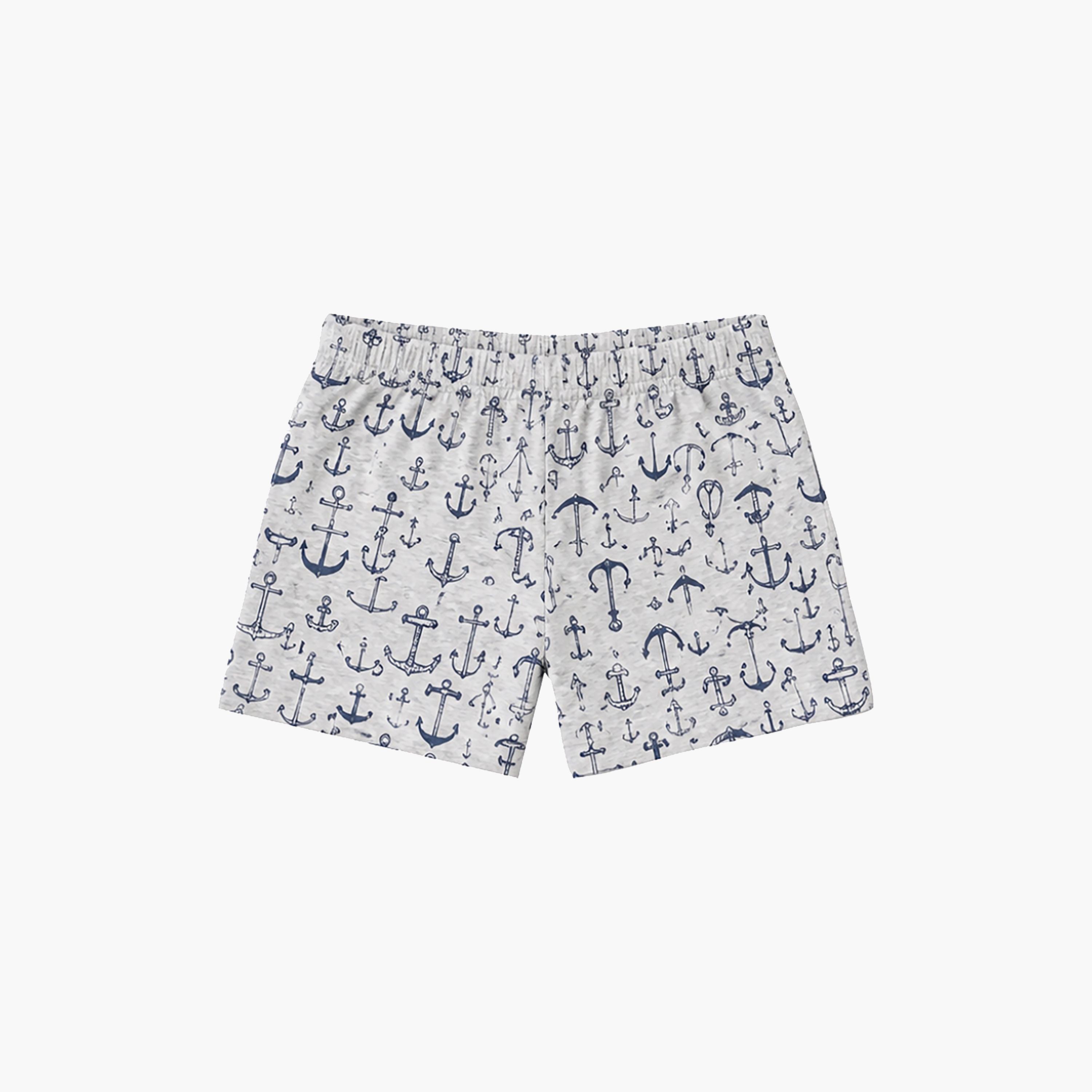 Babyqlo Anchor Print Short Sleeves T-Shirt & Shorts Co-ord Set-boys-clothing-setsandcoords-image-8
