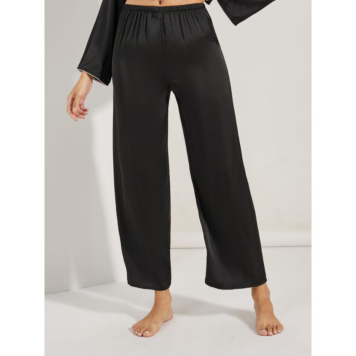 Styli Unwind Solid Piped Button Through Shirt & Pyjama Set-women-clothing-nightwear-pyjamas-longsets-image-4