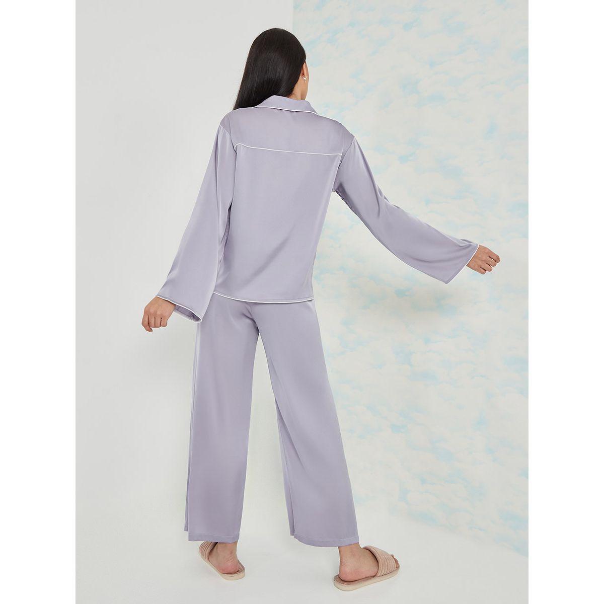 طقم بيجاما من ( بلوزة + بنطال ) من ستايلي-women-clothing-nightwear-pyjamas-longsets-image-6