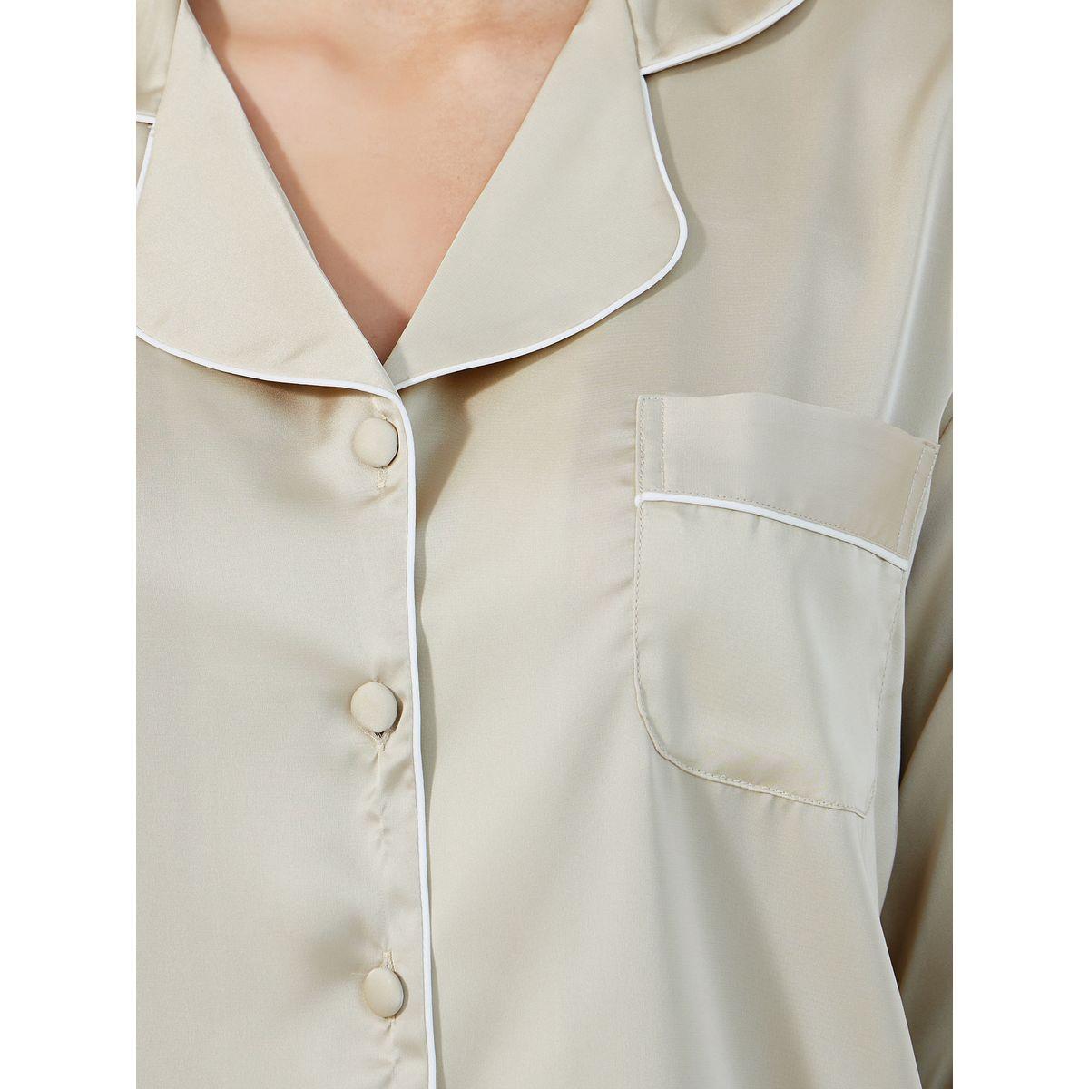 Styli Unwind Solid Piped Button Through Shirt & Pyjama Set-women-clothing-nightwear-pyjamas-longsets-image-3
