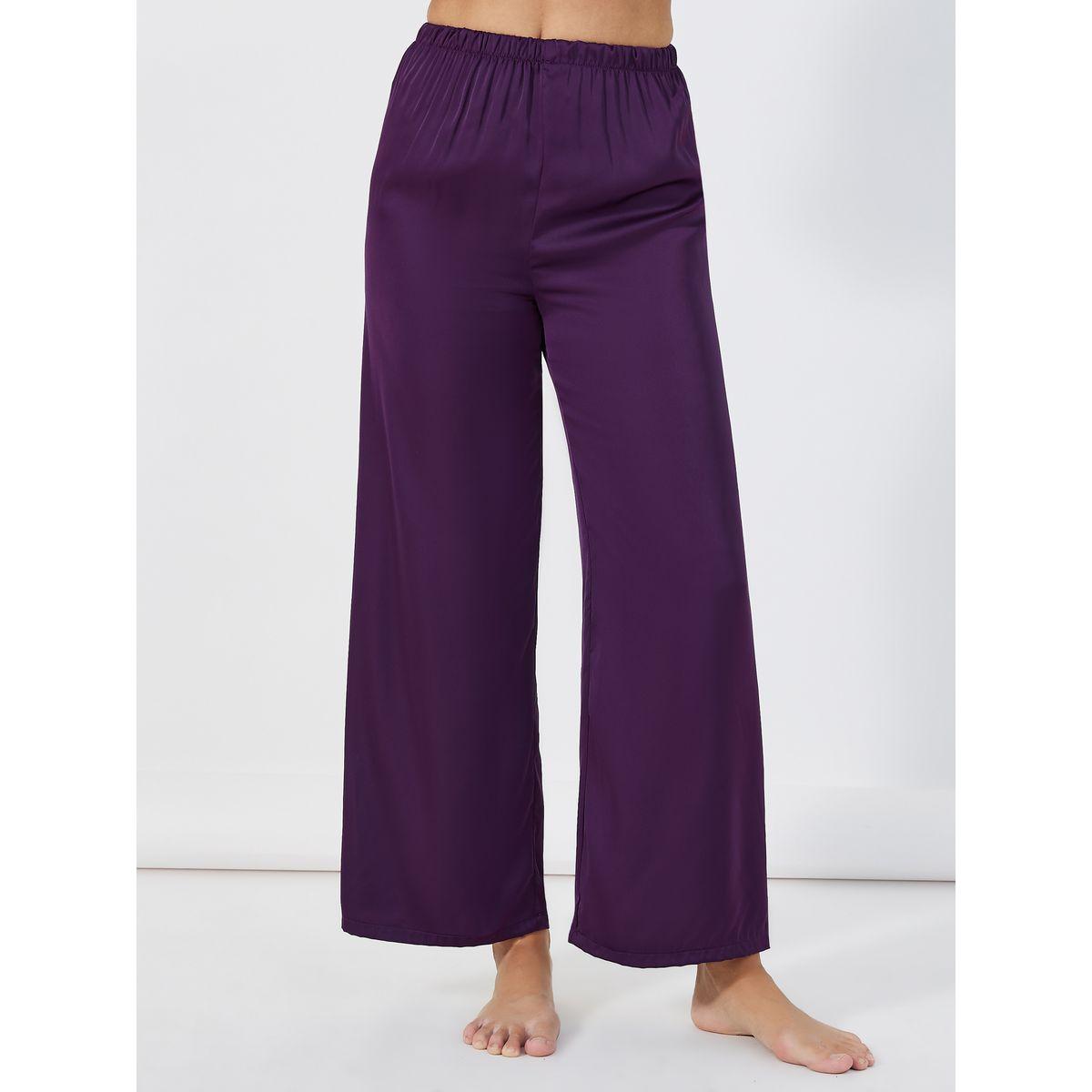 Styli Unwind Solid Piped Button Through Shirt & Pyjama Set-women-clothing-nightwear-pyjamas-longsets-image-5