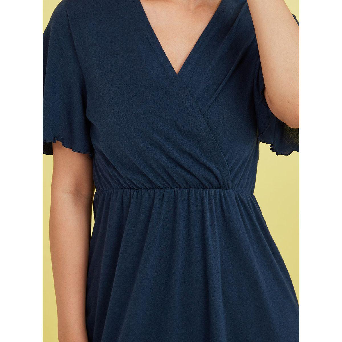 فستان نوم سادة بنمط لف من ستايلي-women-clothing-nightwear-nighties-image-4