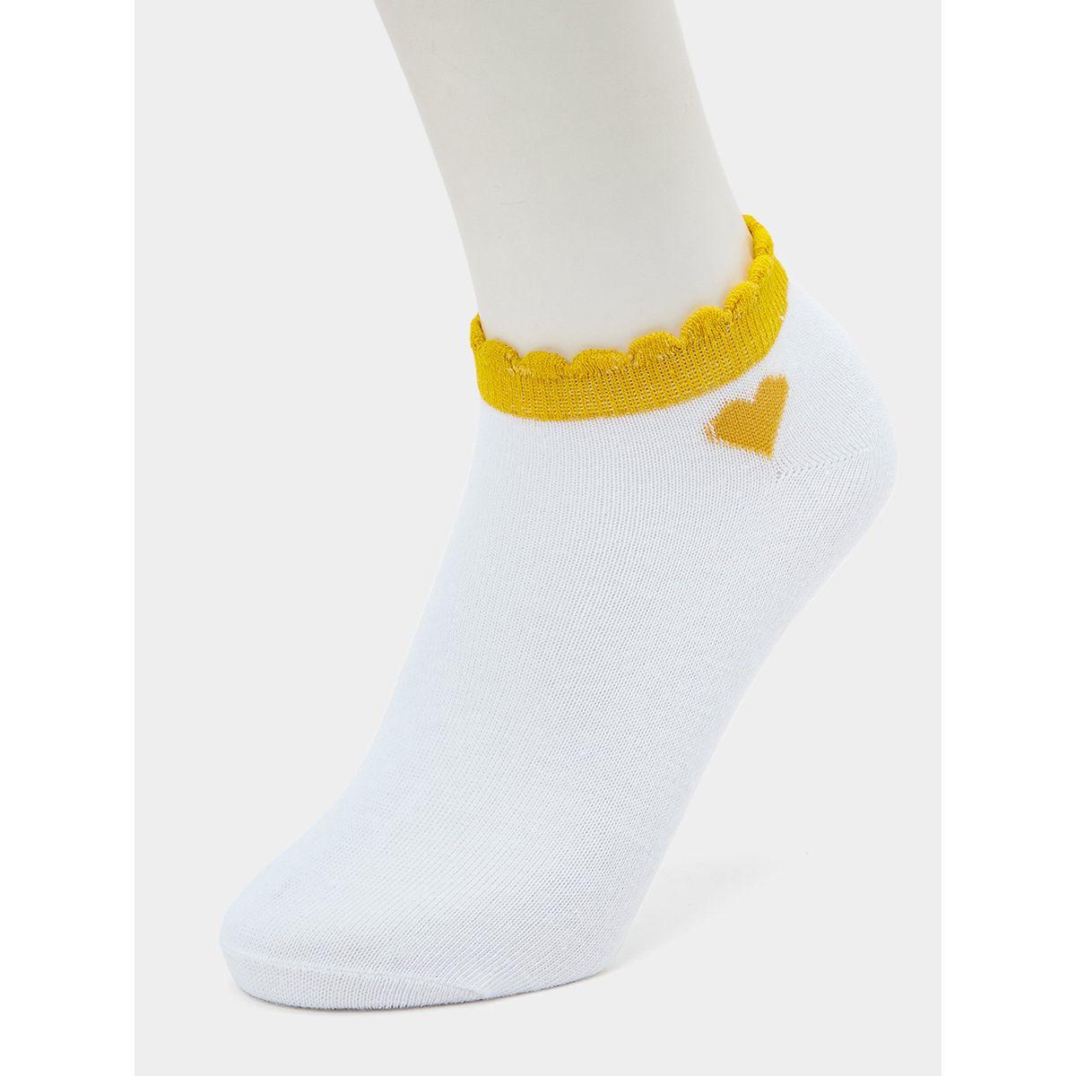 Styli Pack of 5 - Heart Detail Ankle Socks-women-socksandstockings-image-4