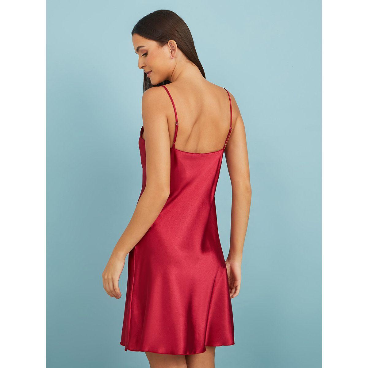 Styli Unwind Pack of 2 - Satin Cami and Marabou Trim Sleeves Robe-women-clothing-nightwear-robes-image-8