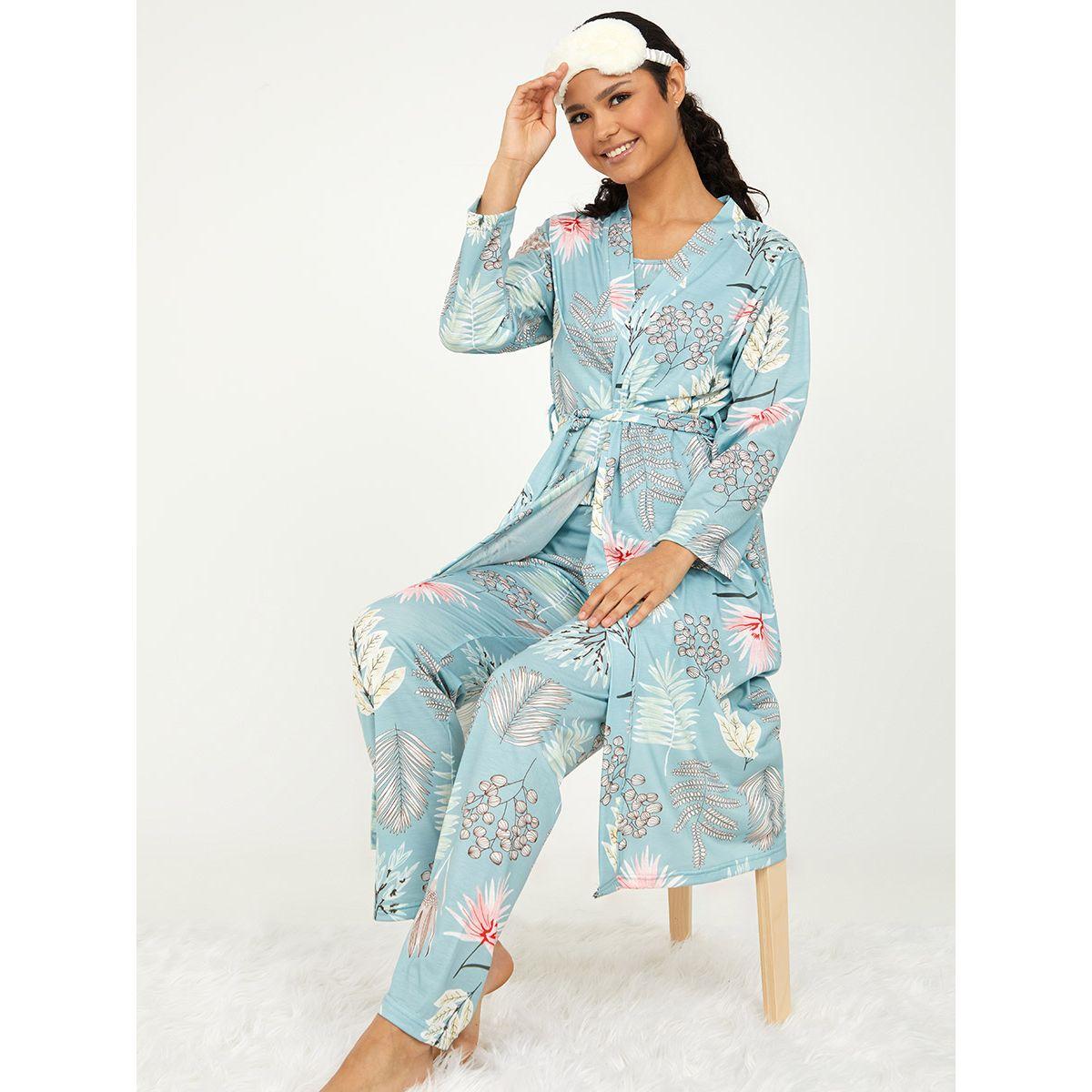 مجموعة من 3 ( بنطال + بلوزة ) من ريد تايب-women-clothing-nightwear-robes-image-1