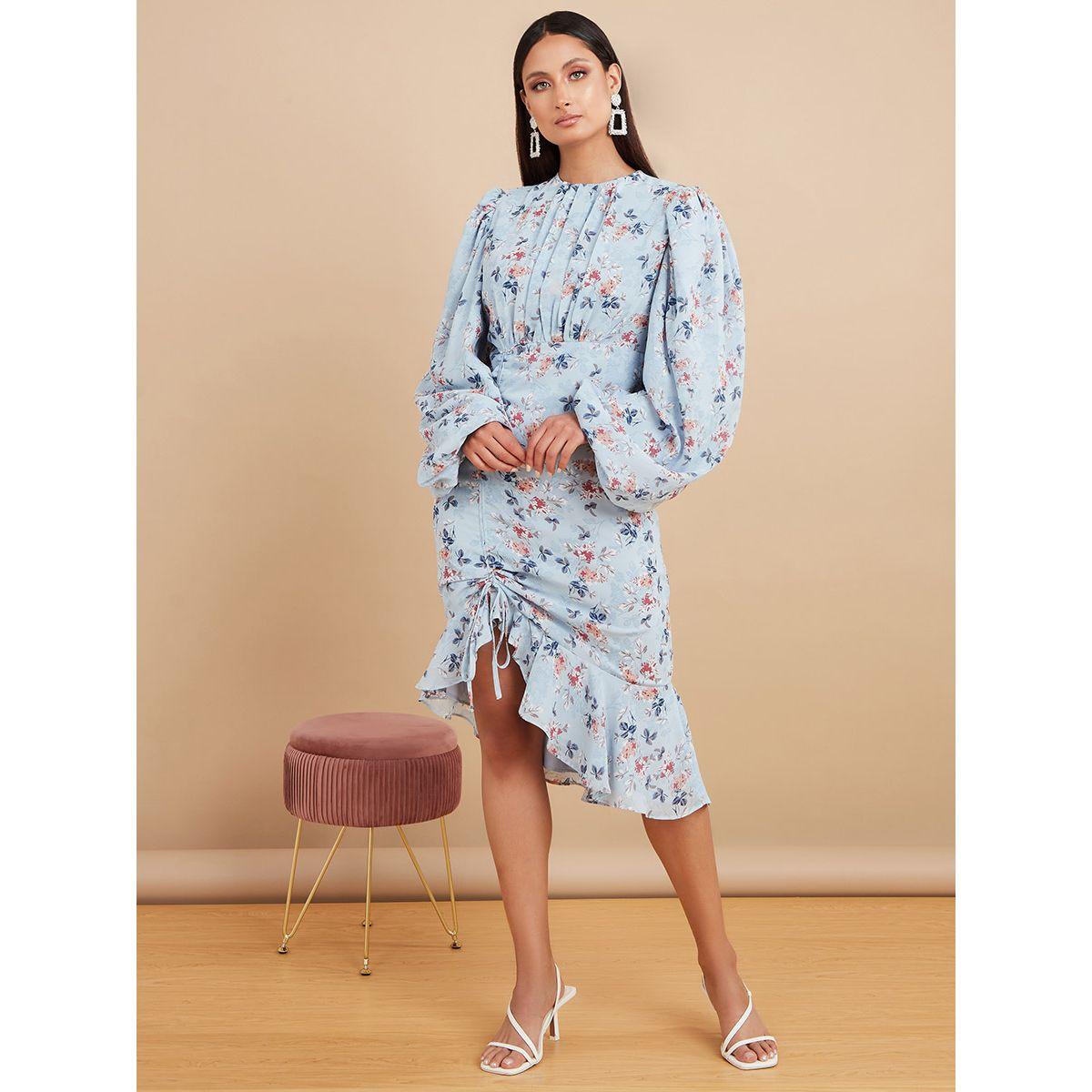 فستان ميدي مطبع بزهور من ستايلي-women-clothing-dresses-image-2