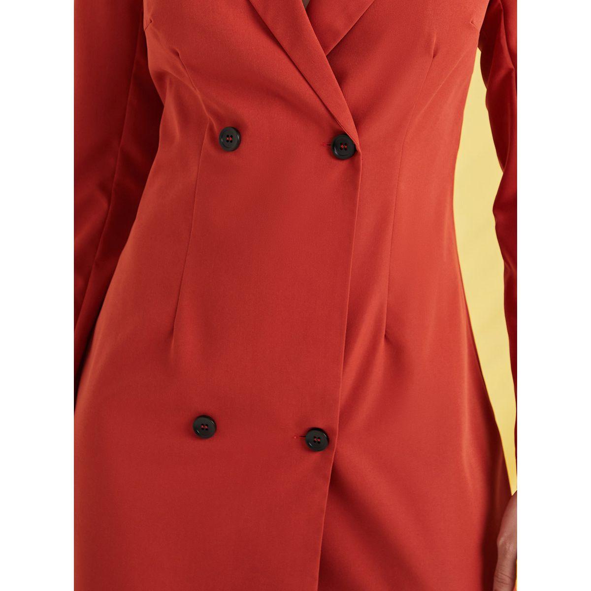 Styli Long Sleeves Double Breasted Blazer Mini Dress-women-clothing-dresses-image-3