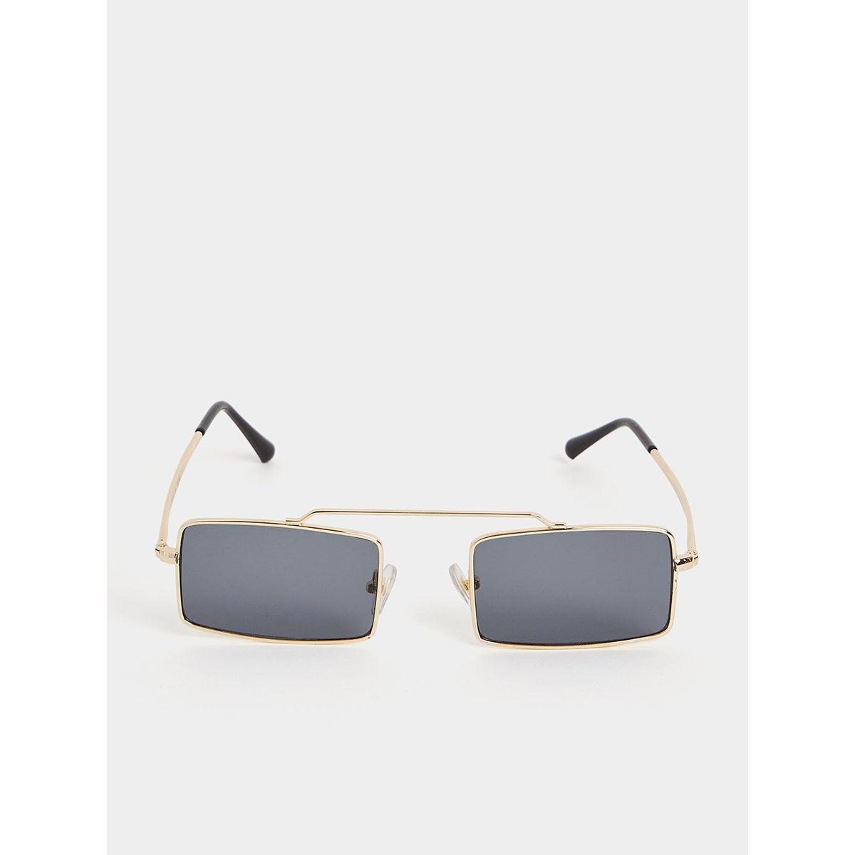 Styli Rectangle Frame Sunglasses with Nose Pad-men-sunglasses-image-4