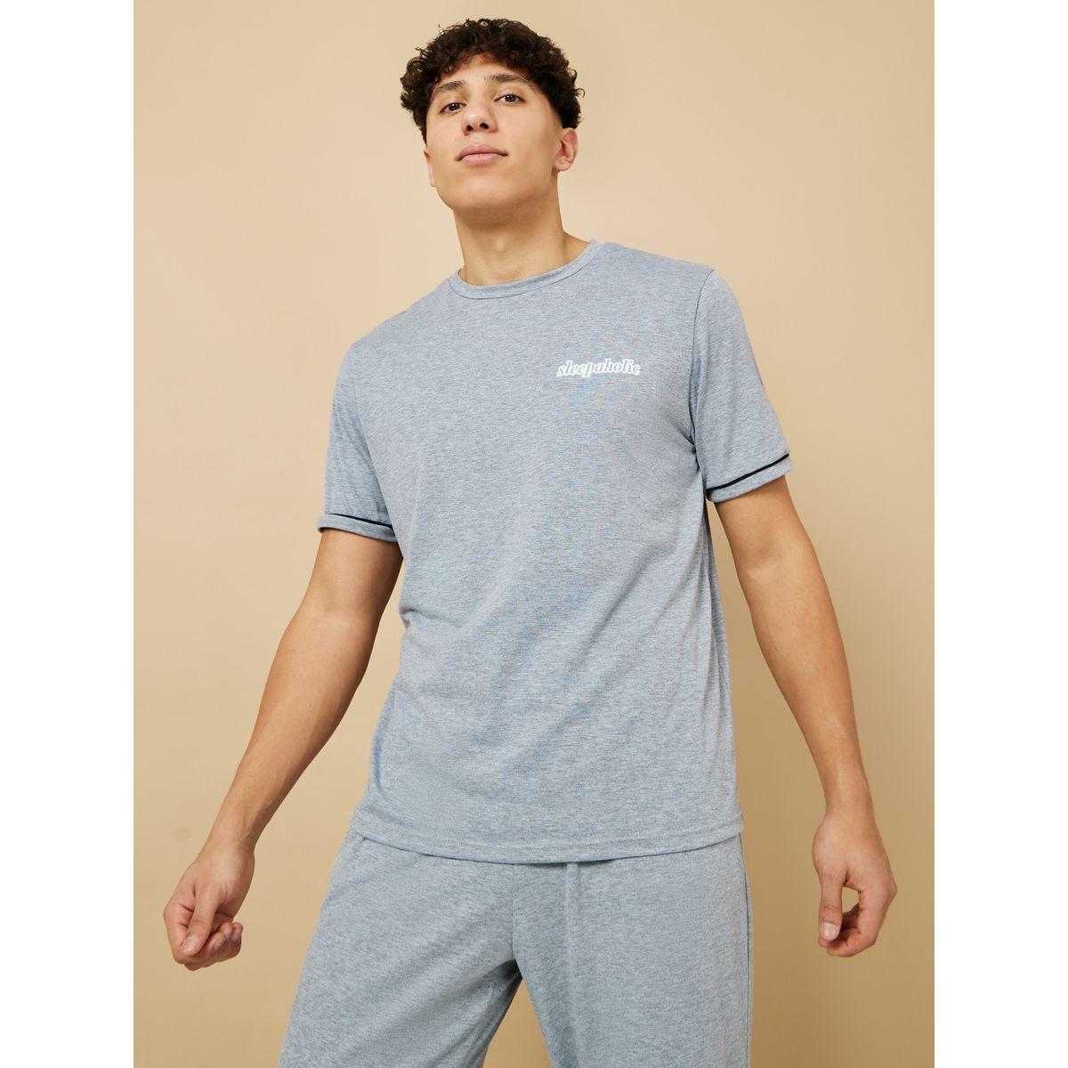 طقم بيجاما من ( تيشيرت + بنطال )-men-clothing-nightwear-sets-image-2