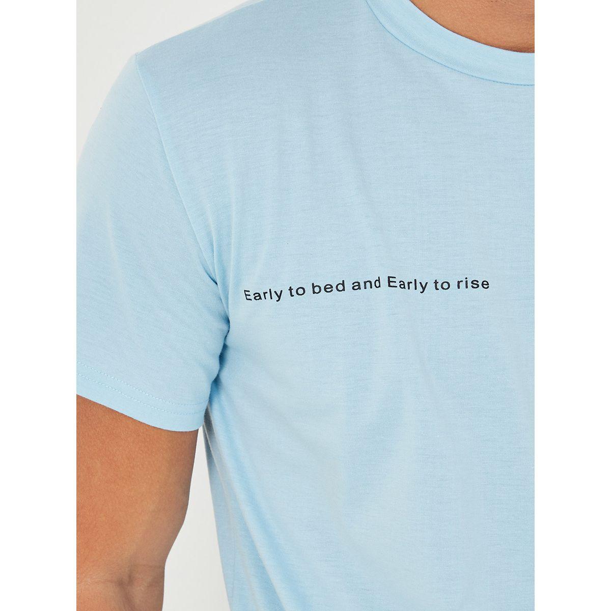 Styli Text Placement Print T-shirt and Shorts Sleep Set-men-clothing-nightwear-sets-image-3