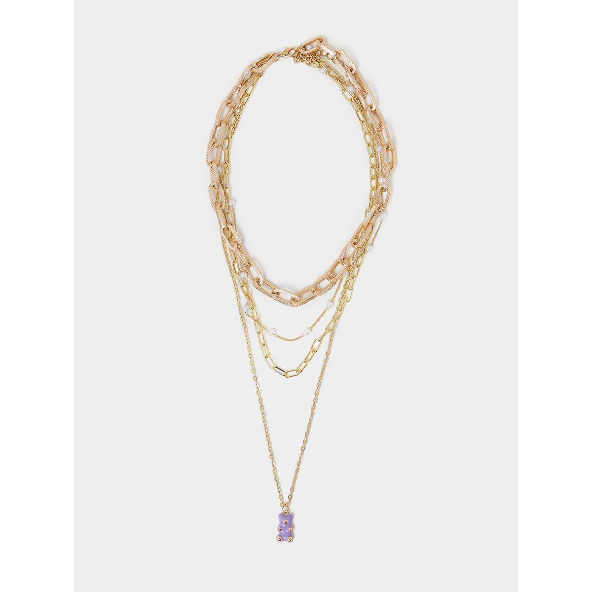 Styli Choker Chain Layered Necklace-women-watchesandjewellery-jewellery-necklacesandpendants-image-2