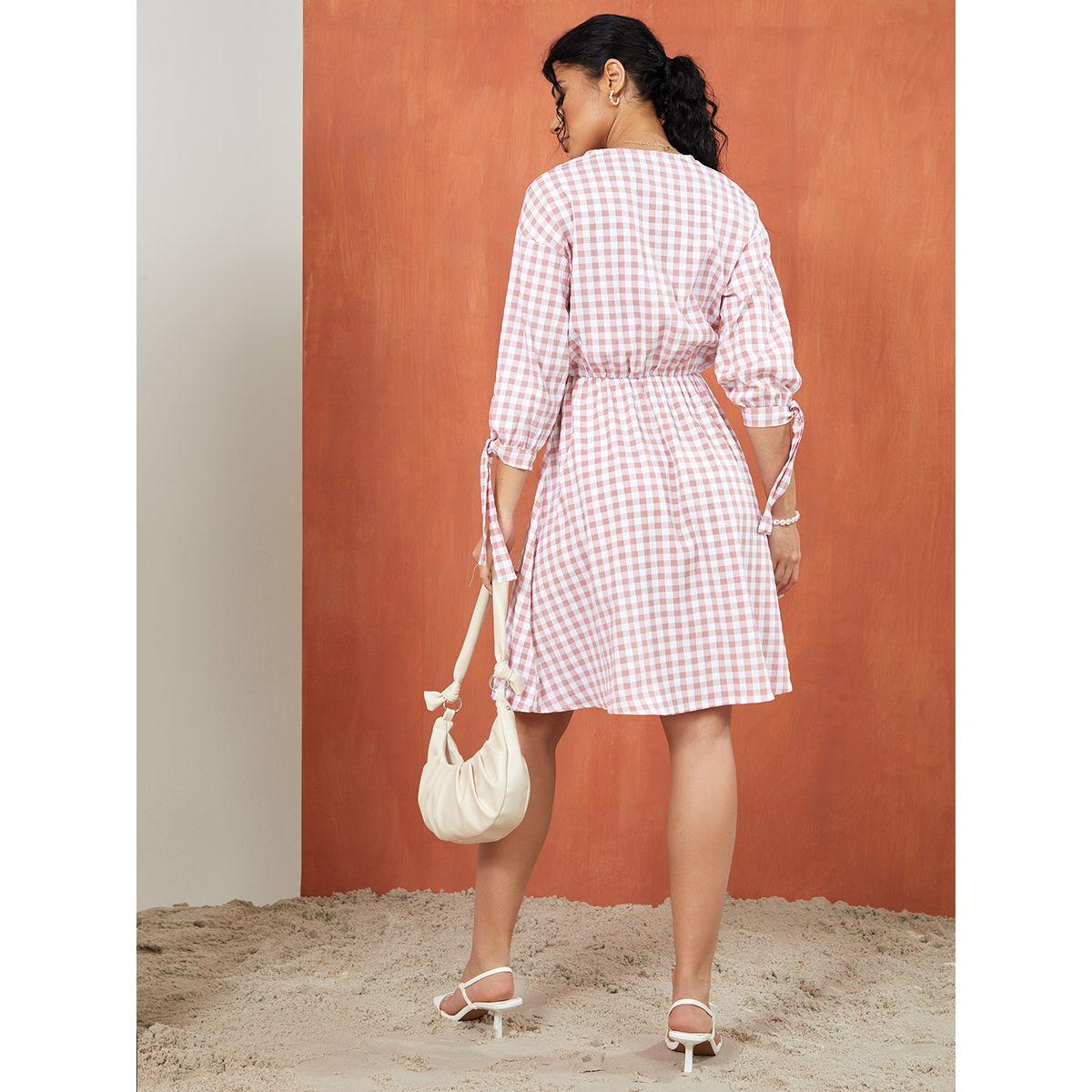 فستان مطبع بمربعات من ريد تايب-women-clothing-dresses-image-4