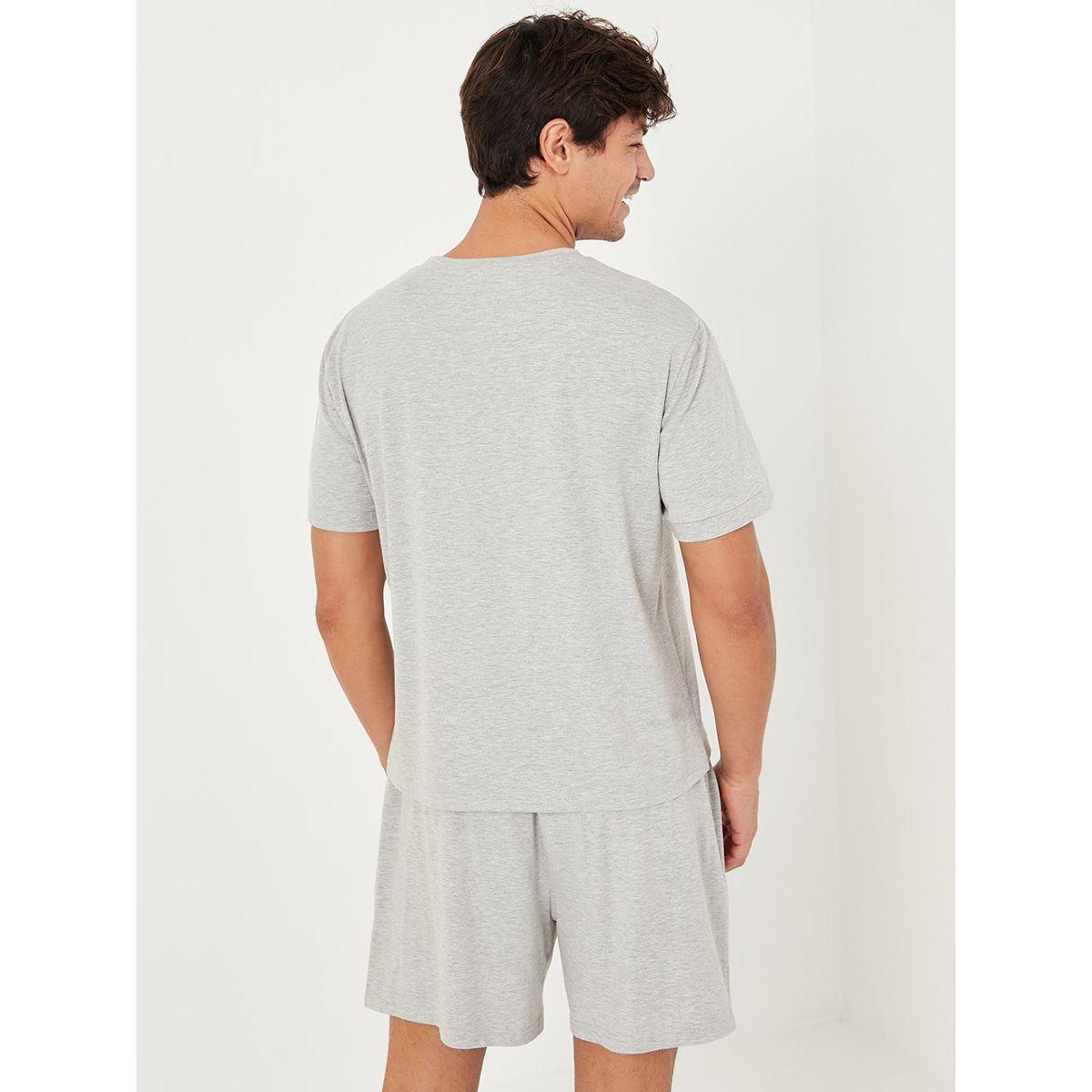 طقم للنوم من ( شورت + تيشيرت ) من ستايلي-men-clothing-nightwear-sets-image-5