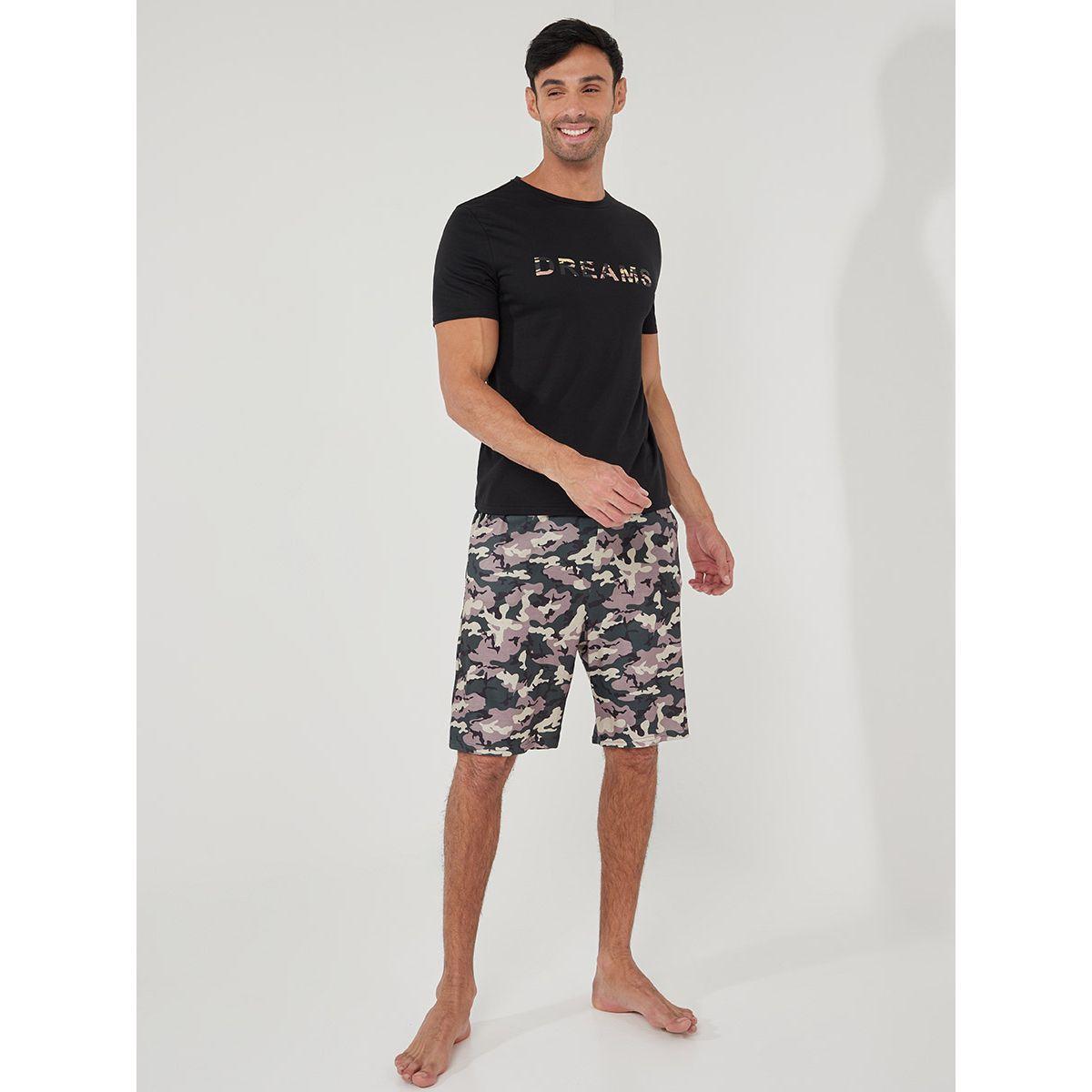 طقم من ( تيشيرت + شورت ) من ستايلي-men-clothing-nightwear-sets-image-2